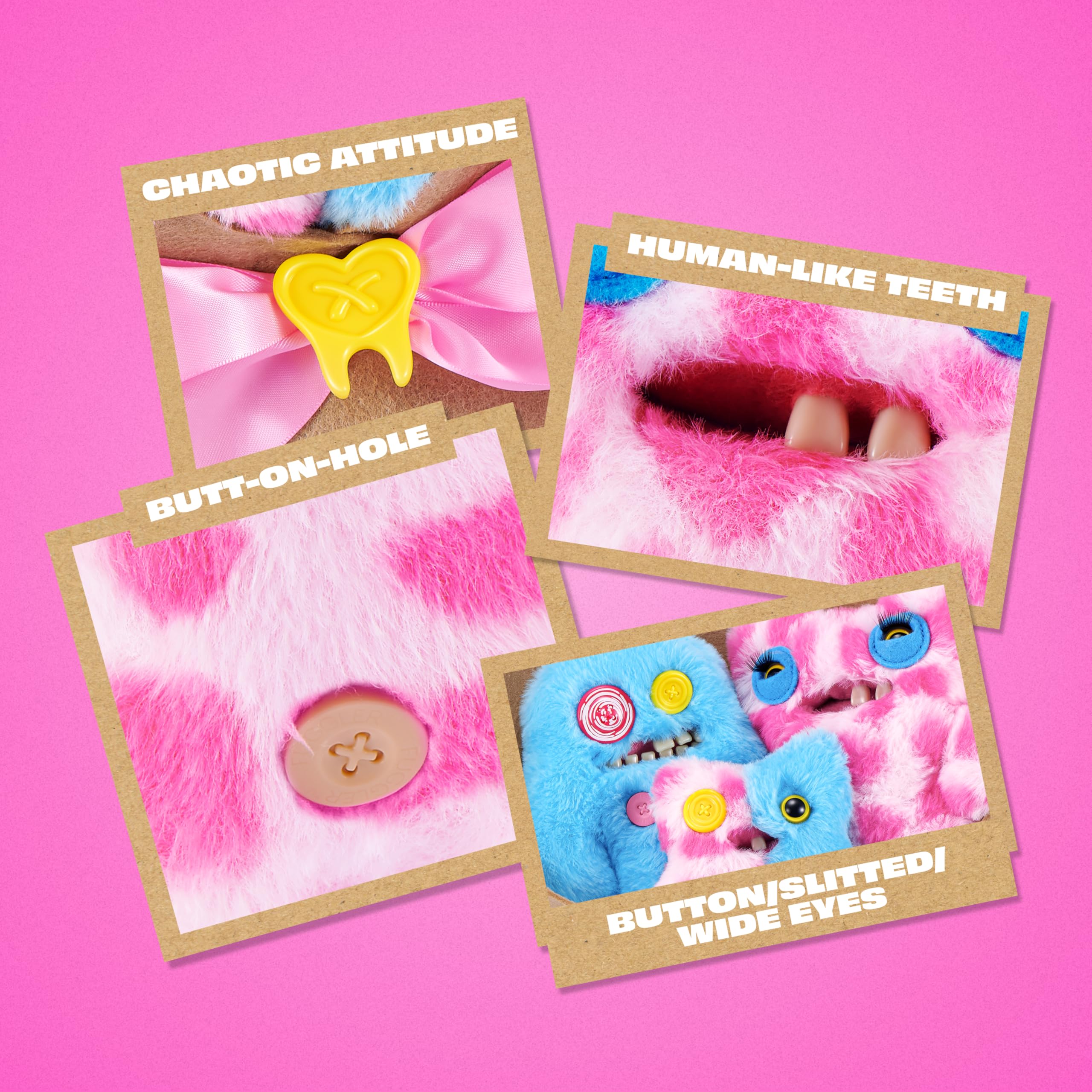 Fuggler Soft Dolls Bouquet - Sasquoosh, Stinkface, Squooshface - 2 x 9 inch, 1 x 3.5 inch Plush Set 6