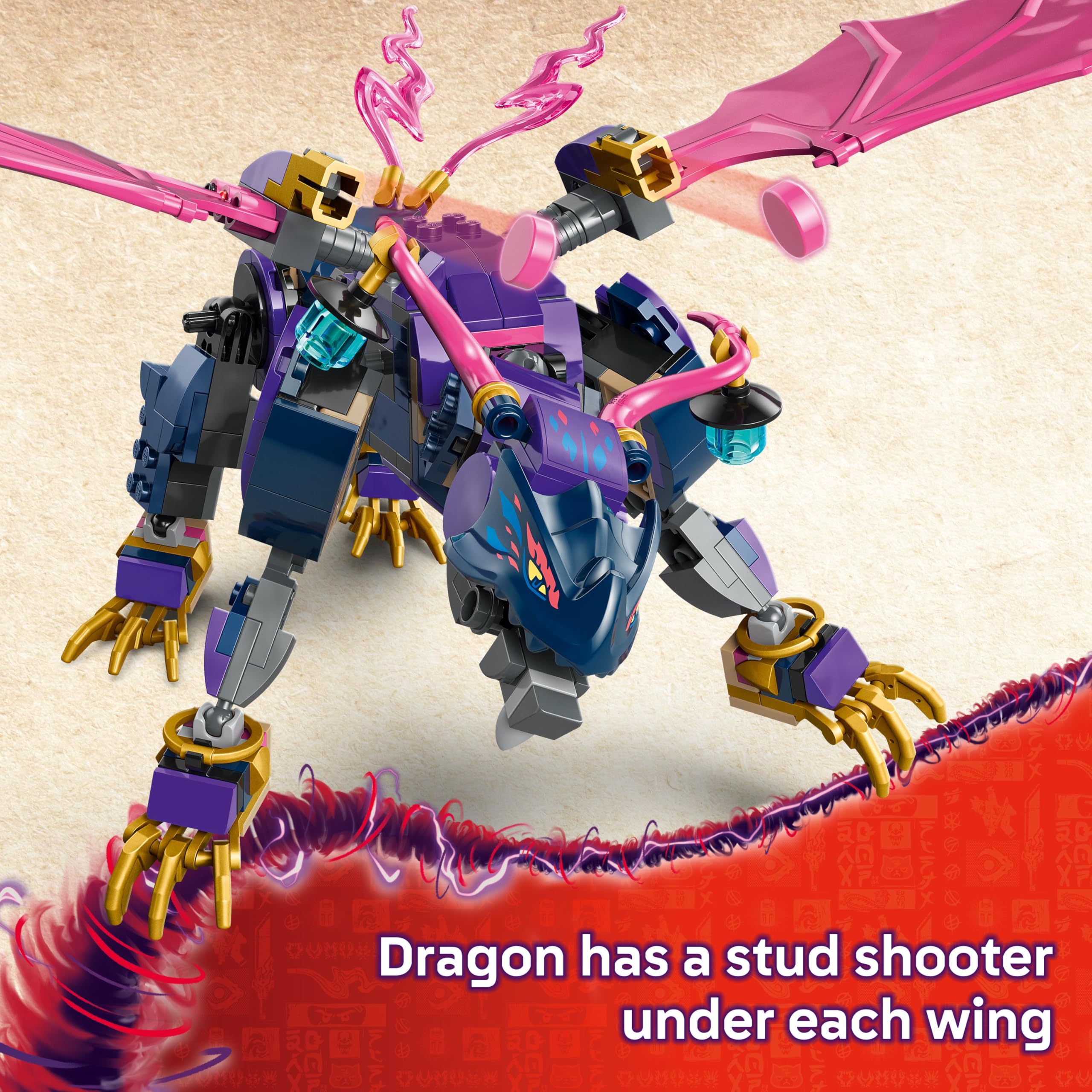 LEGO NINJAGO Rontu the Master Dragon 71842 Building Set | Ages 7+ | 4 Minifigures 3