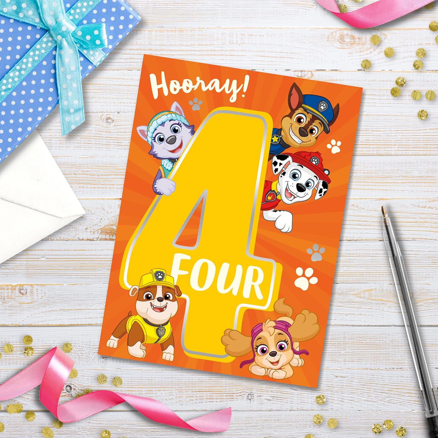 Official Paw Patrol Age 4 Birthday Card 6
