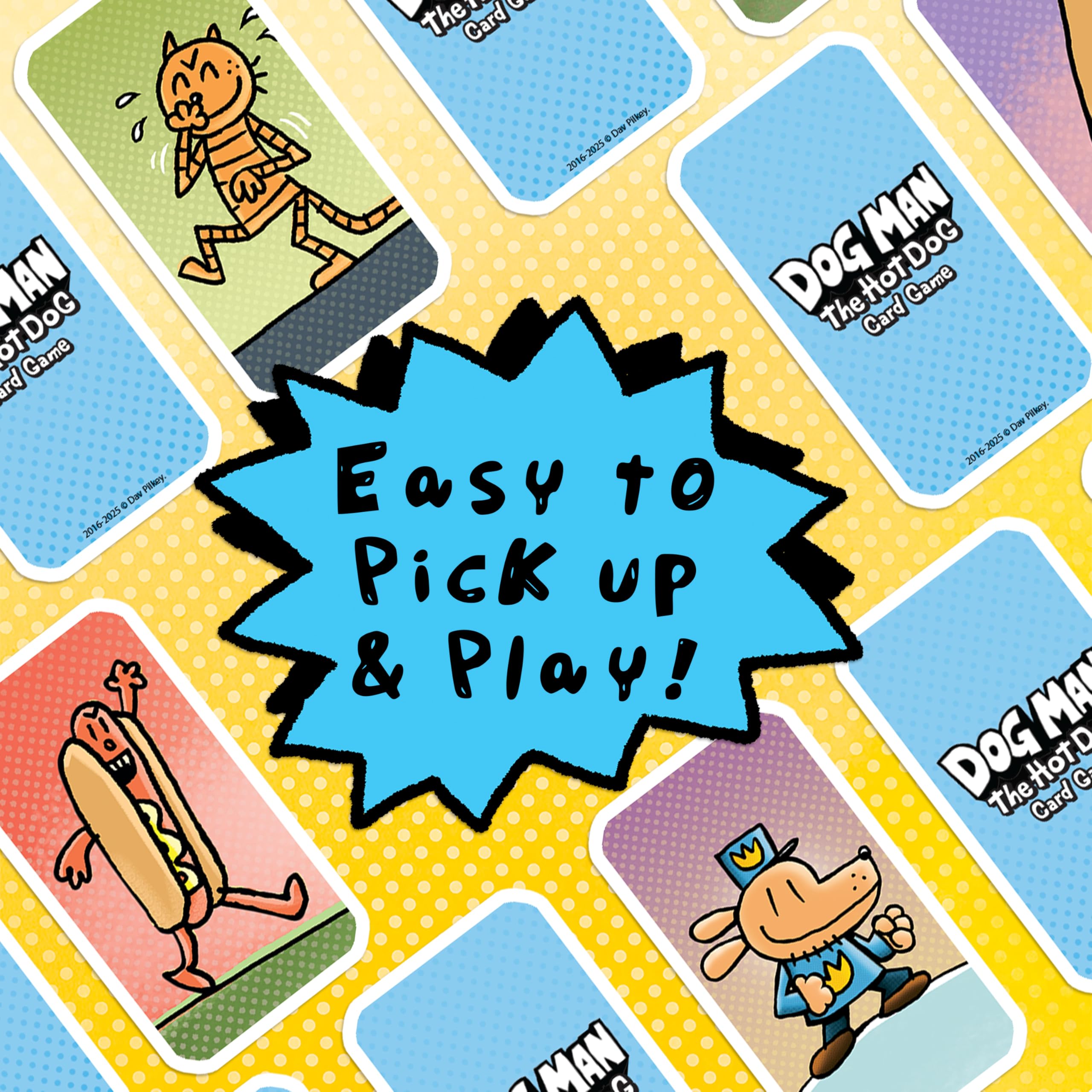 University Games Dog Man The Hot Dog Card Game | 2-4 Players | Ages 5+