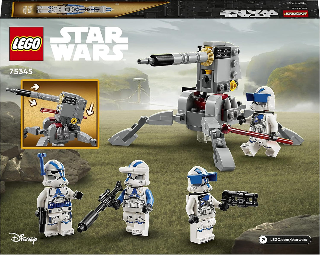 LEGO 75345 Star Wars 501st Clone Troopers Battle Pack Set, Buildable Toy with AV