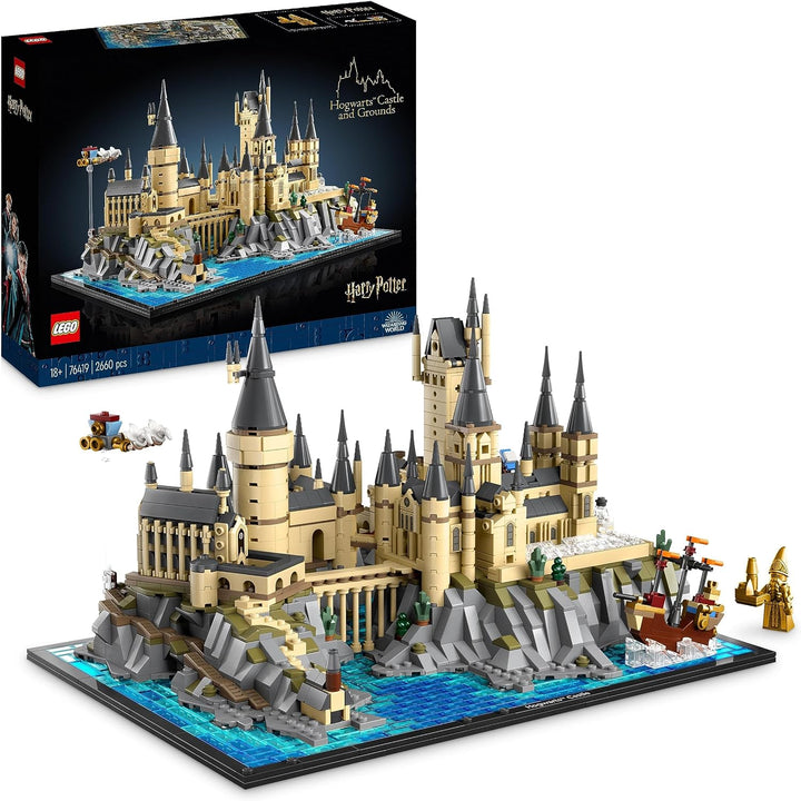 LEGO 76419 Harry Potter Hogwarts Castle and Grounds, 2660-Piece Model Set for Adults, Featuring Iconic Locations from the Wizarding World