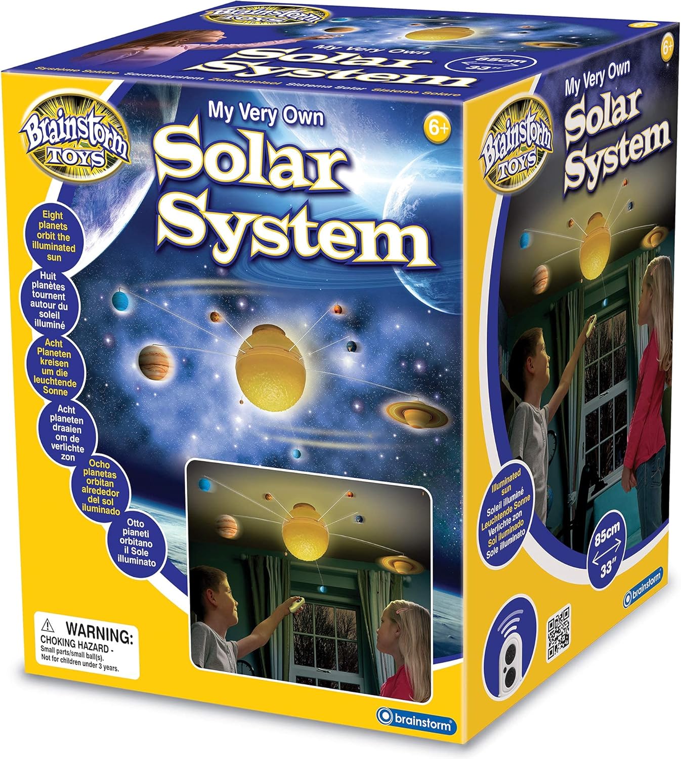 Brainstorm Toys My Very Own Solar System Nightlight - Remote-Controlled 85cm STEM Mobile 1