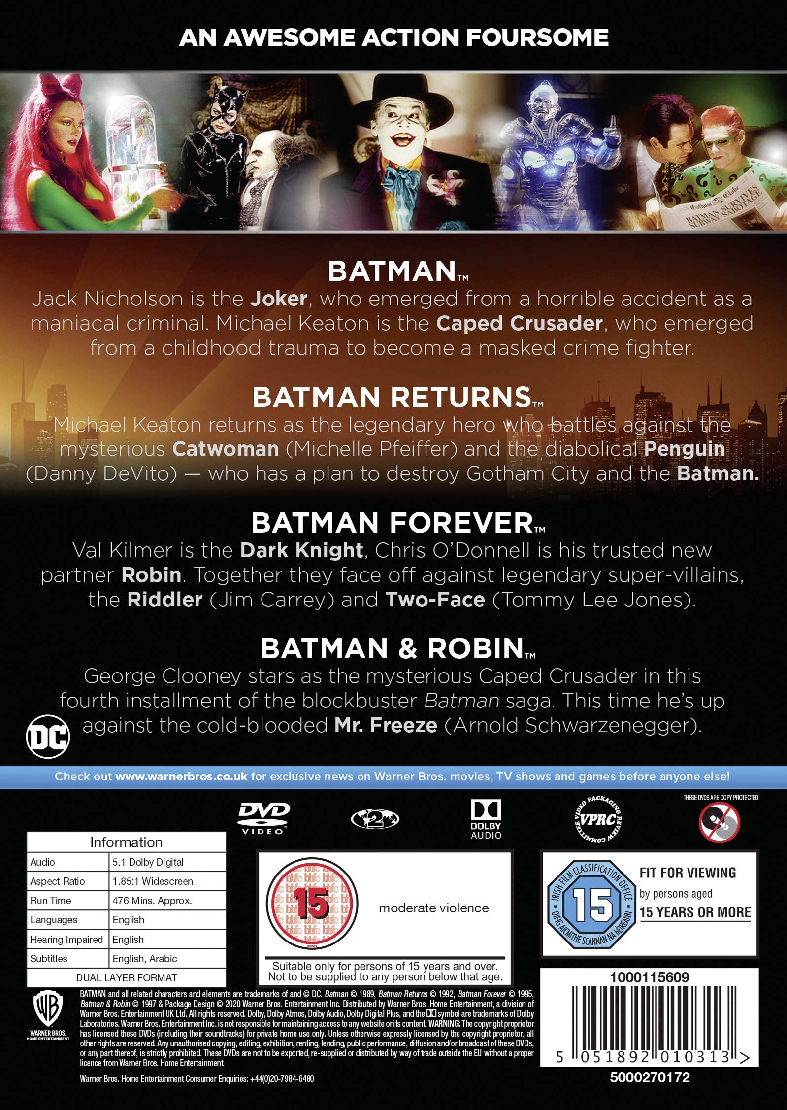 Batman: The Motion Picture Anthology 1989-1997 [DVD] 3
