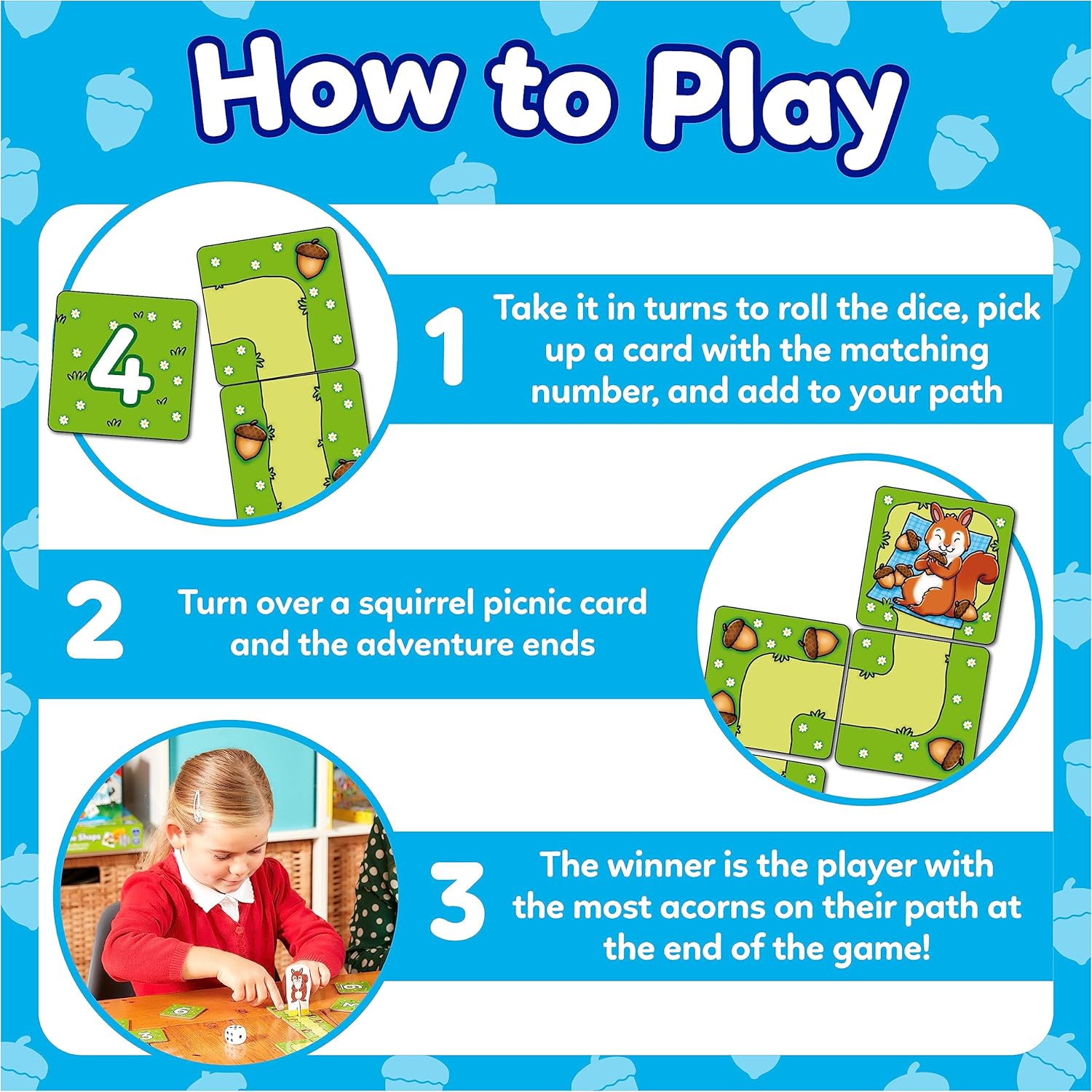 Orchard Toys Nutty Numbers Game Educational Number and Counting Board Game 9