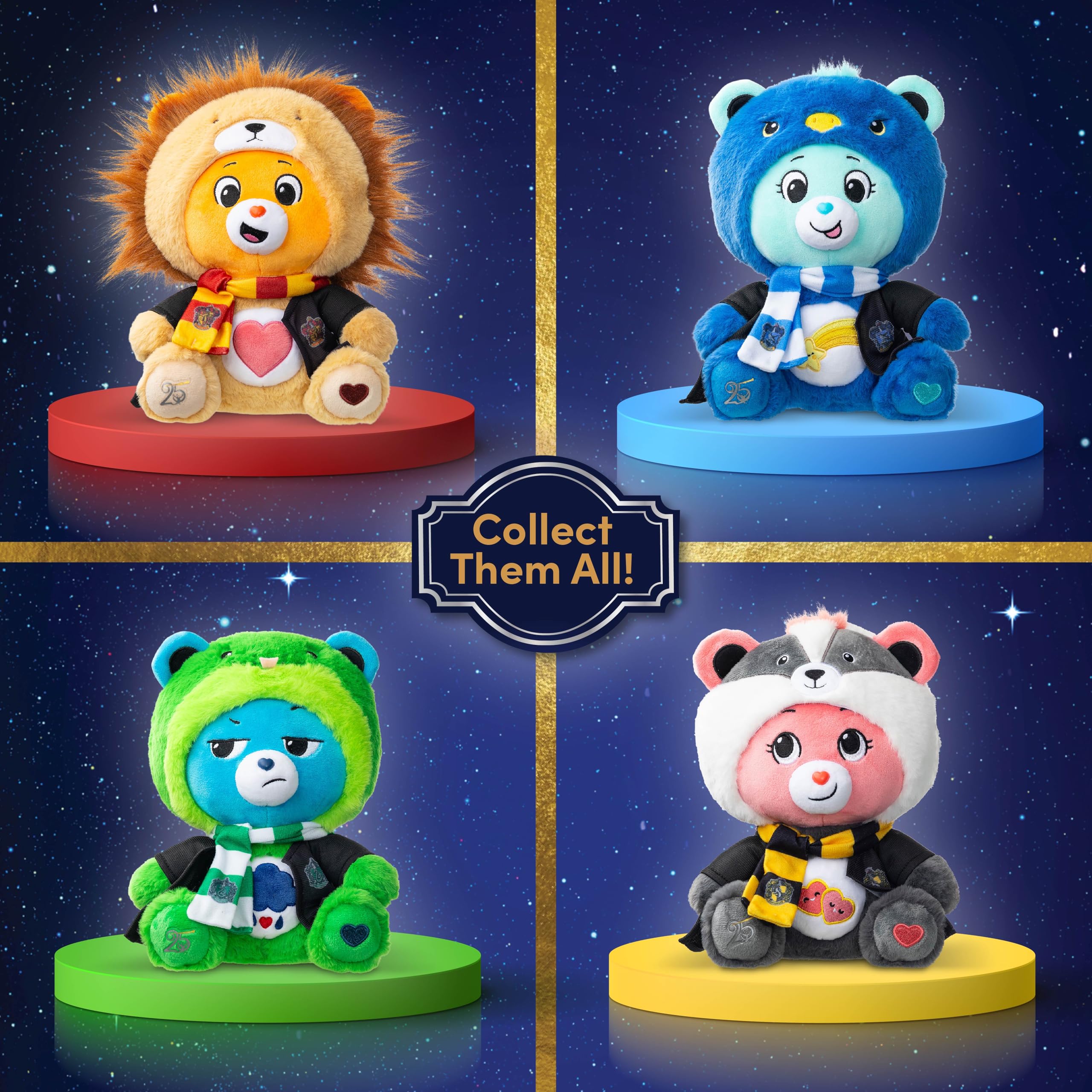 Care Bears Love-A-Lot Bear - Hufflepuff 30cm Hoodie Plush | Unisex Children | Ages 4+ 5