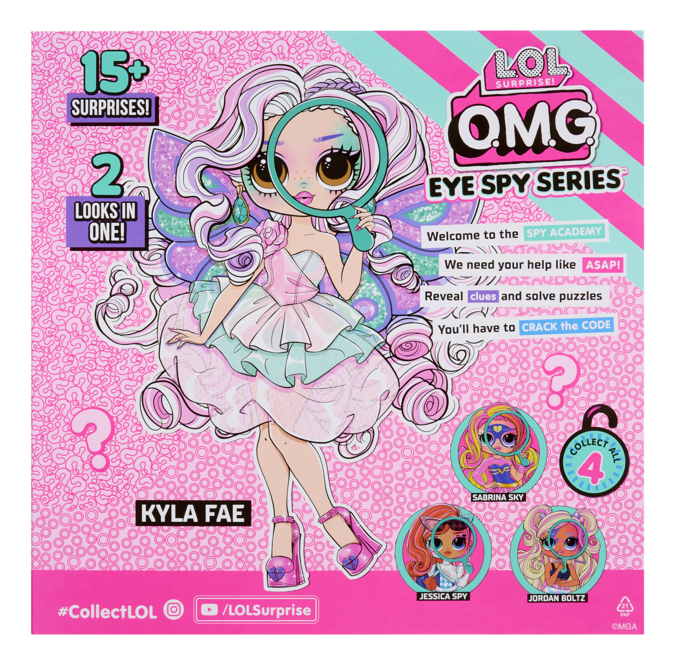 L.O.L. Surprise! OMG Eye Spy Series Doll - Fairy Character | Color Change Surprise | Includes Fashions 8