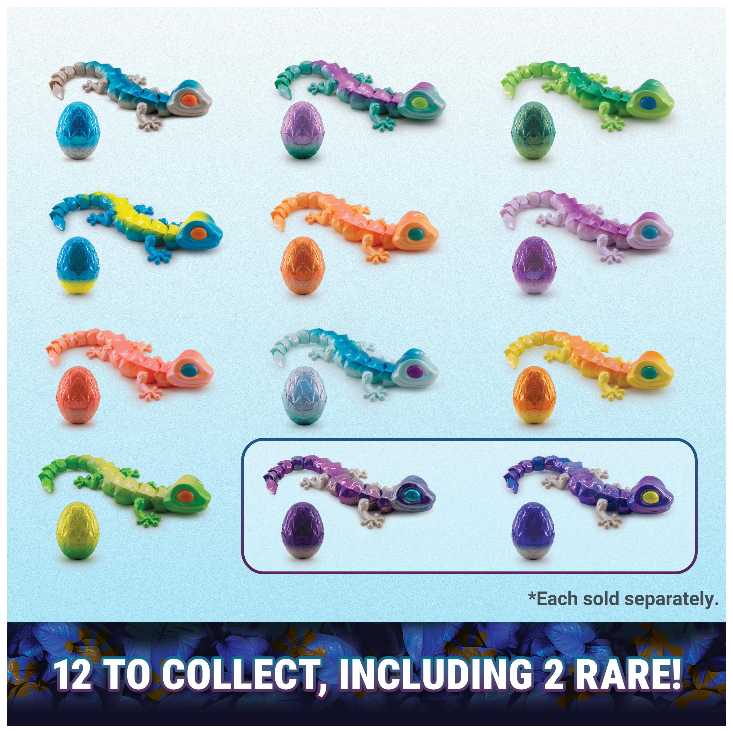 CrystaLynx Gecko Articulated Action Figure - 22.8 cm Collectible Blind Box Toy | Mix & Match Joints 6