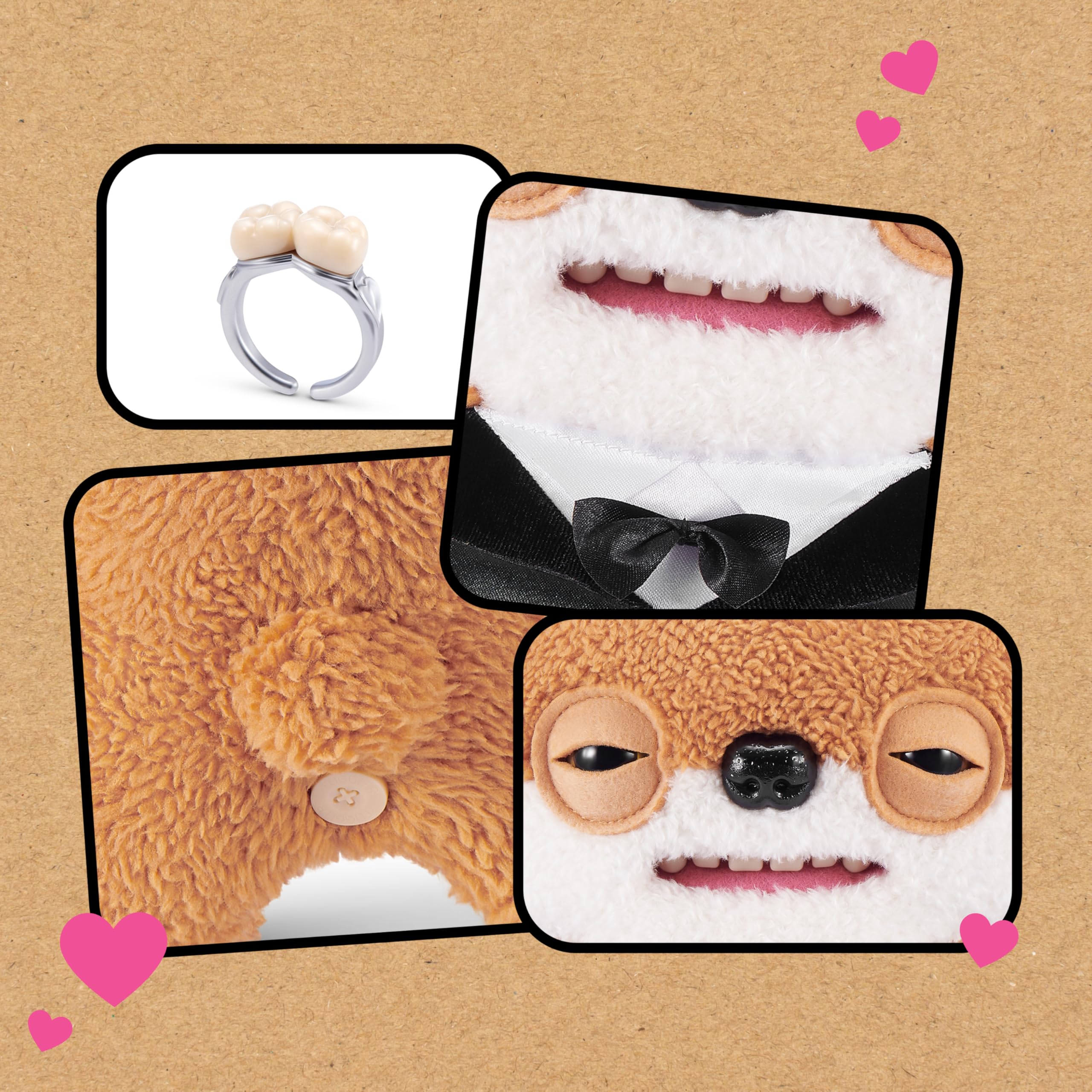 Fuggler Wedding Fuggs 2-Pack Plush Toys - 9-Inch | Polyester | Unisex Children 4