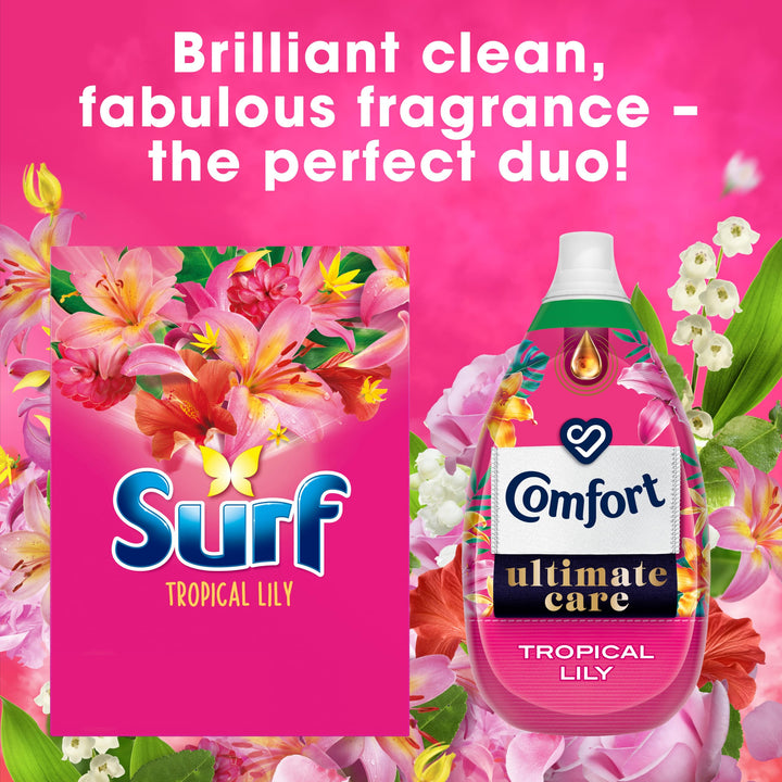 Surf Tropical Lily Washing Powder (1.15 kg) - Bio Laundry Detergent with Long-Lasting Fragrance