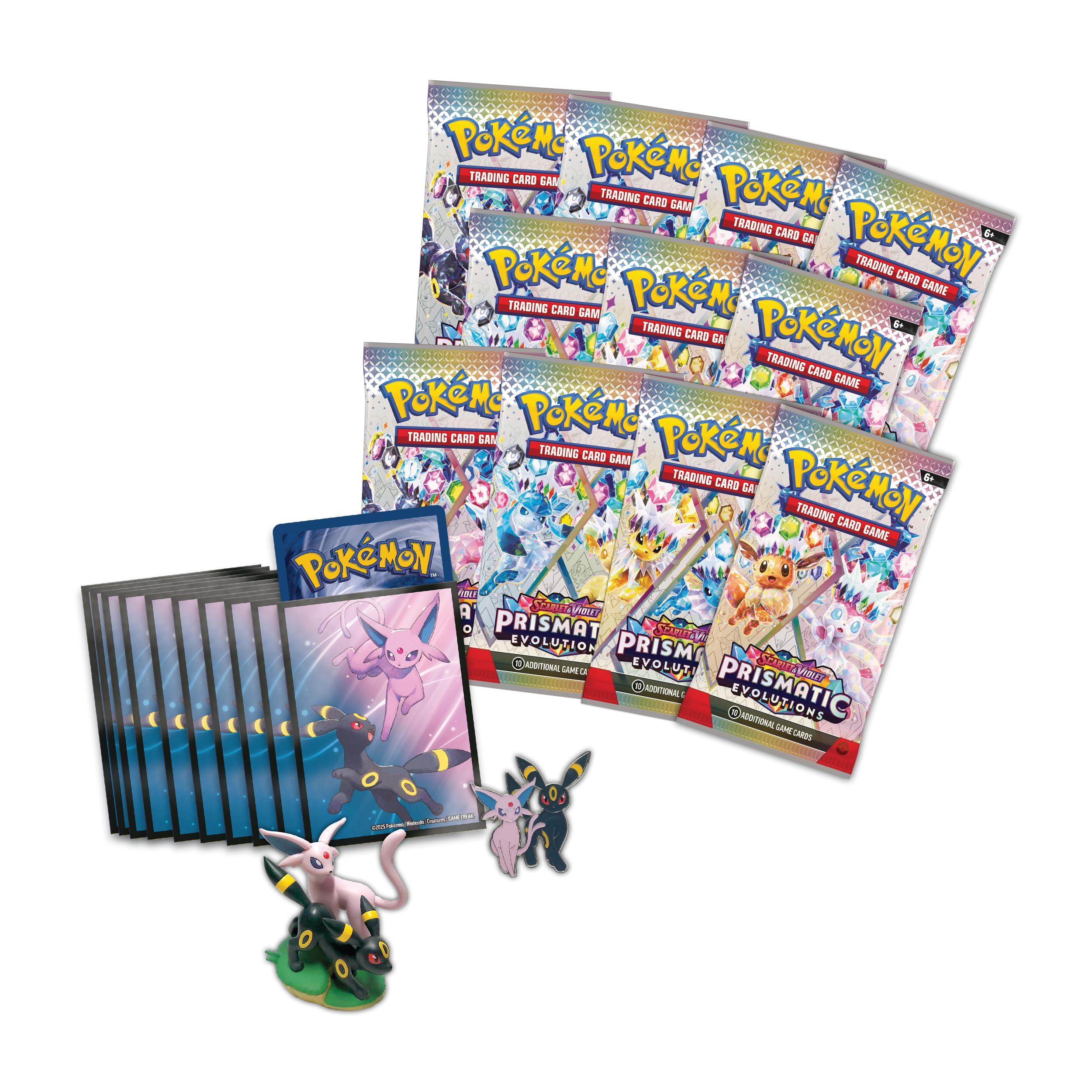 Pokémon TCG: Scarlet & Violet—Prismatic Evolutions Premium Figure Collection | 11 Booster Packs 2