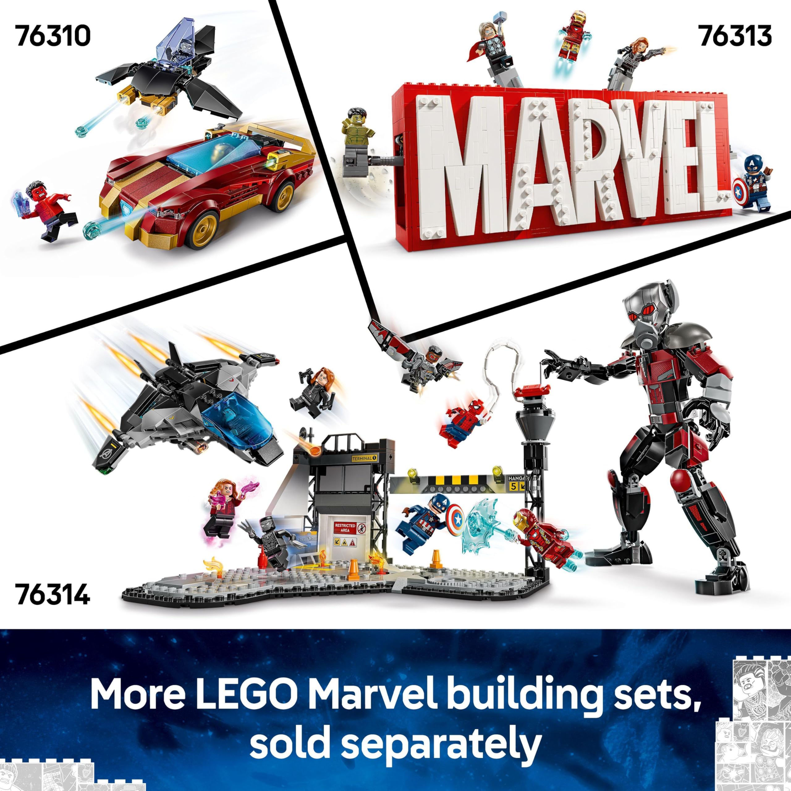 LEGO Marvel Iron Man Mech vs. Ultron Building Set | 2 Minifigures | Ages 6+ 8