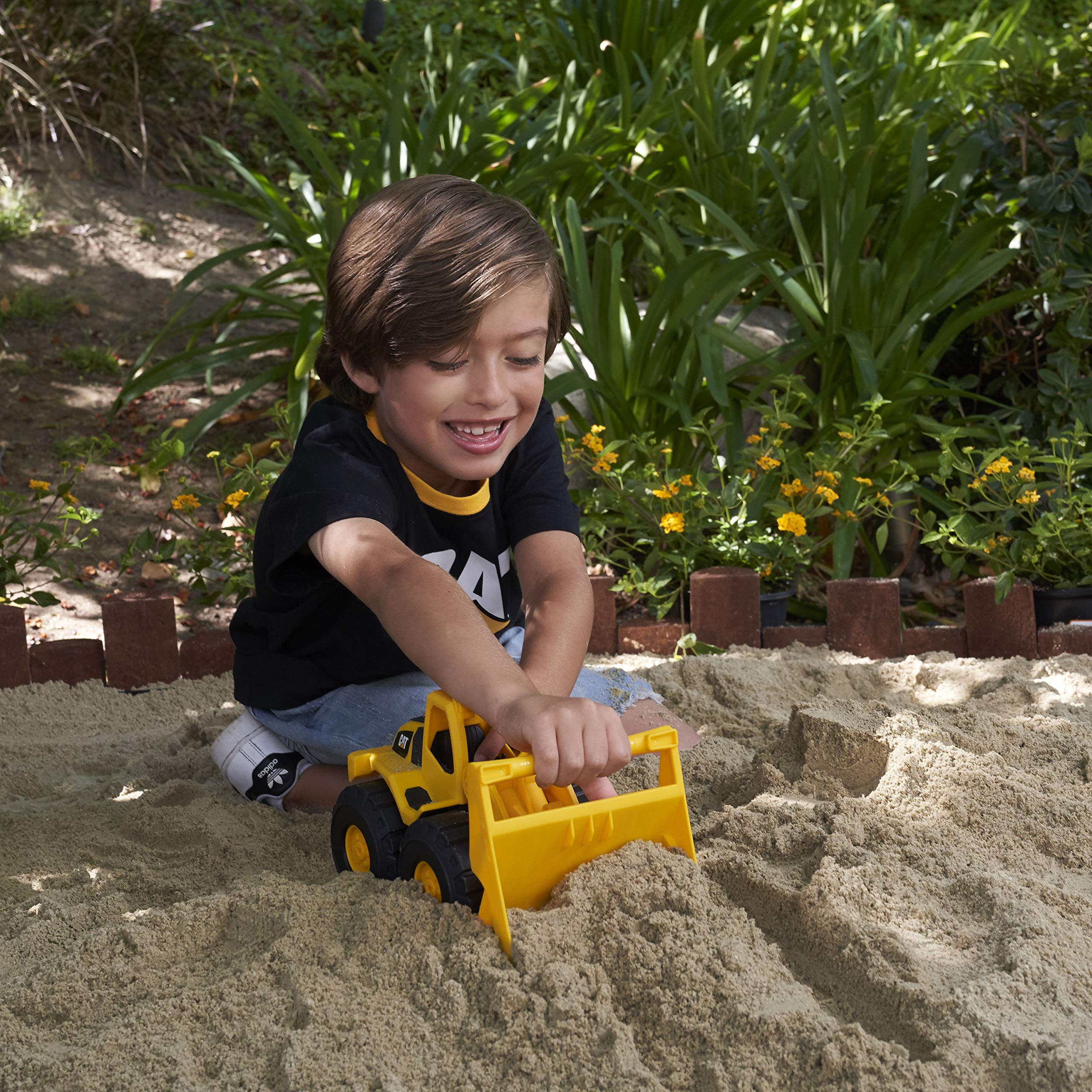 CAT Front Loader Toy - 10 Inch, Yellow, Ages 2-6 | Kid-Powered Mobility 4