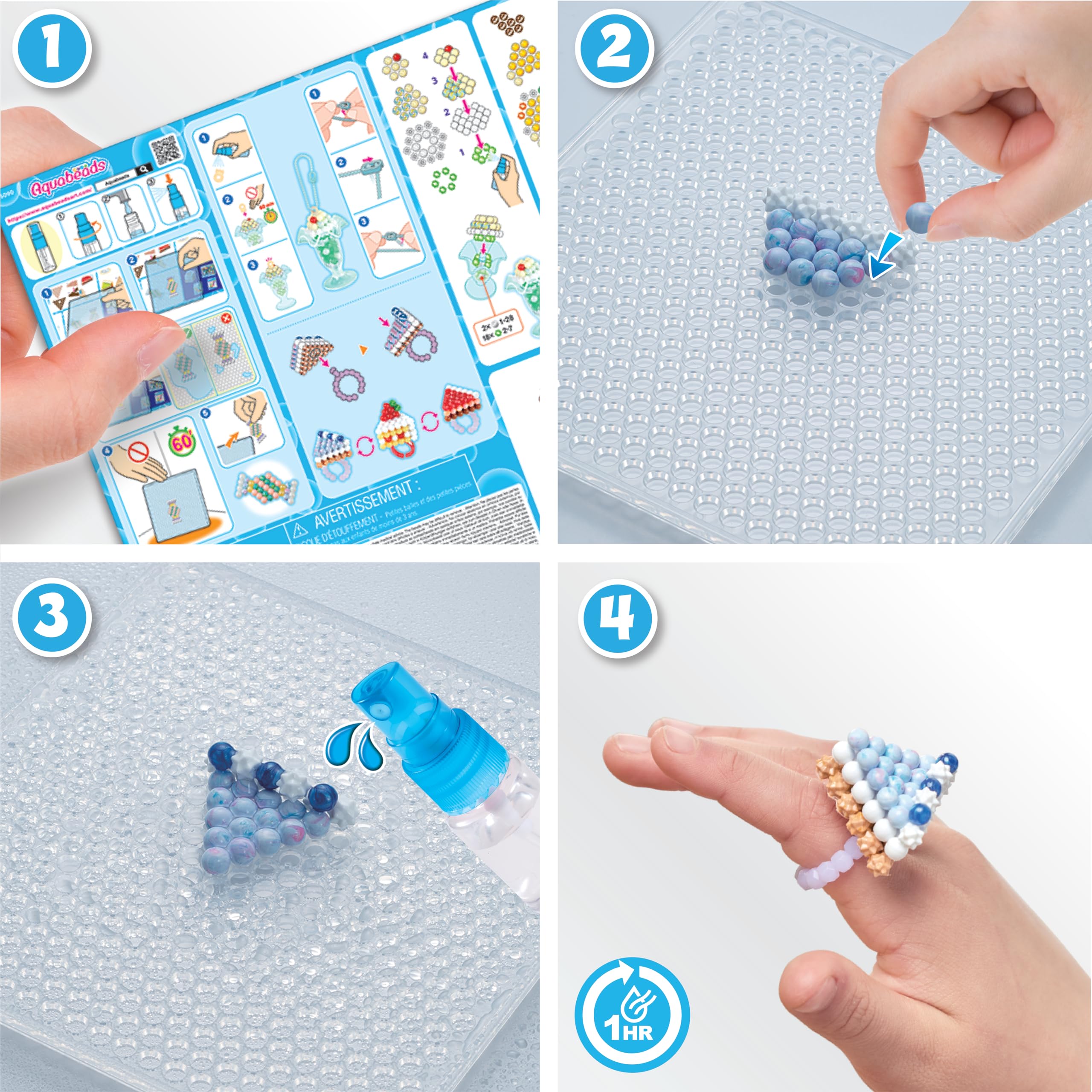 Aquabeads Sundaes & Sweets Accessory Kit 35090 | 700 Beads in 31 Colours | Ages 4+ 6