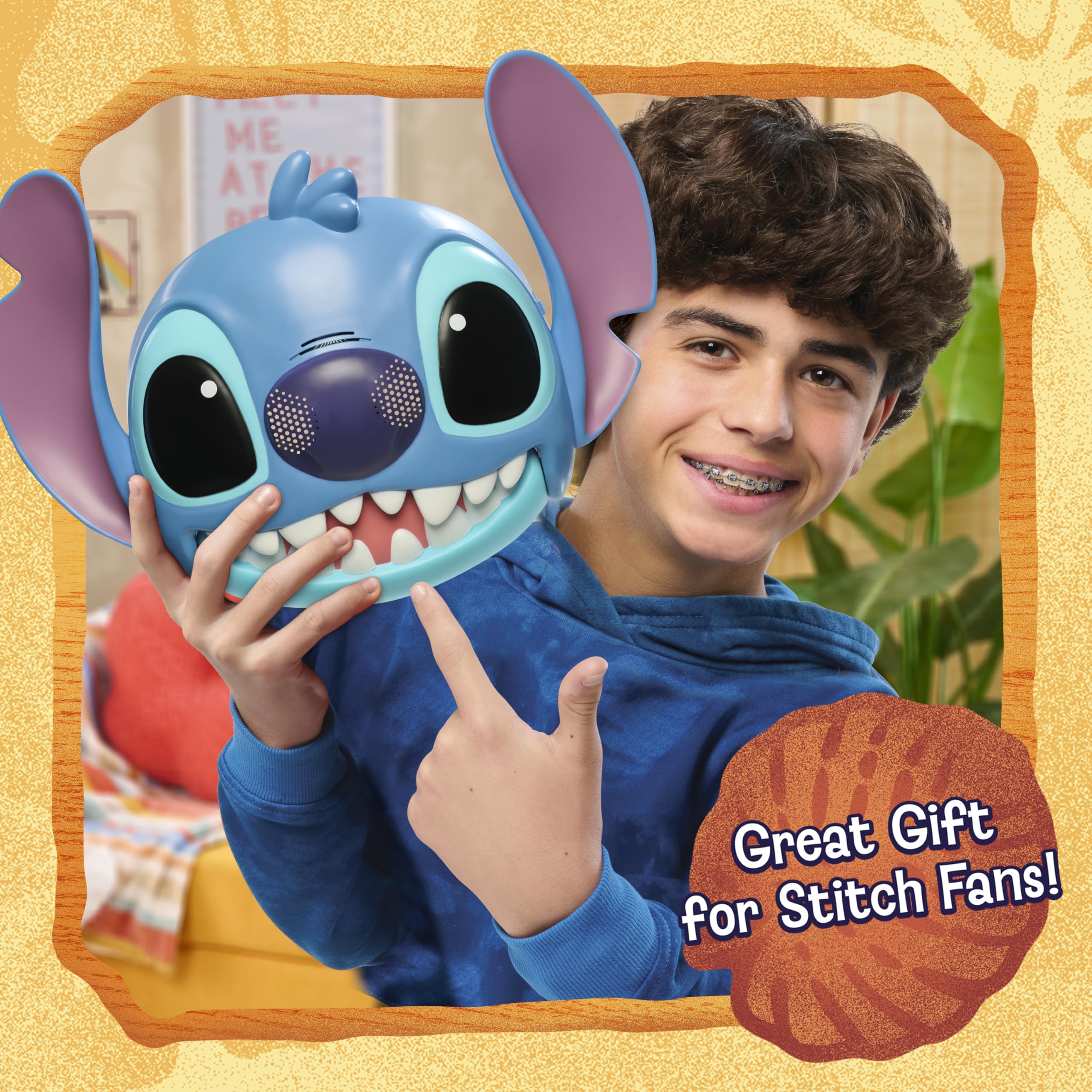 Just Play Disney Stitch Talking Mask - 25+ Sounds & Phrases, Adjustable Fit, Ages 3+ 6