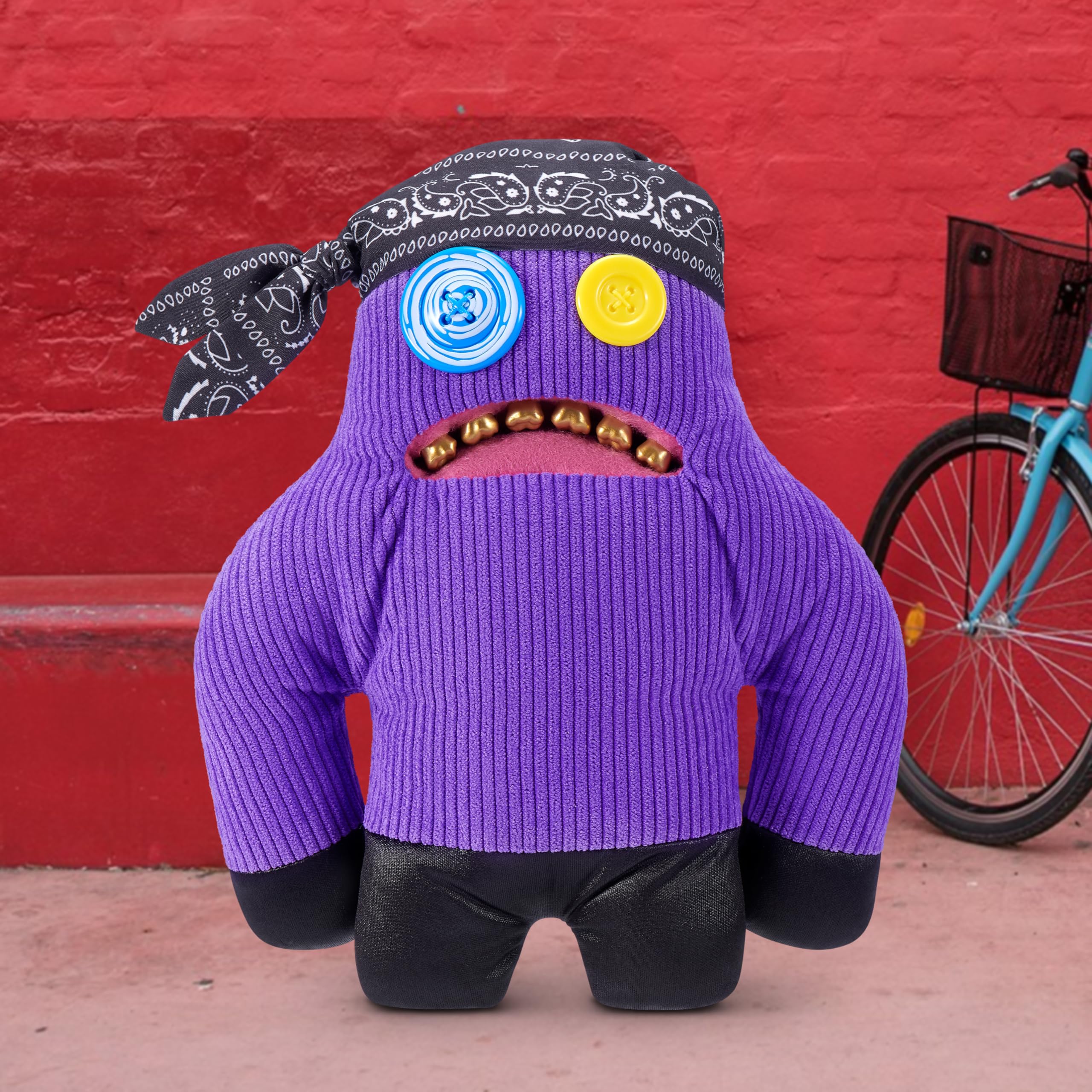 Fuggler Sasquoosh 9-Inch Plush Toy - Soft Plush, Human-like Teeth, Butt-on Hole 3