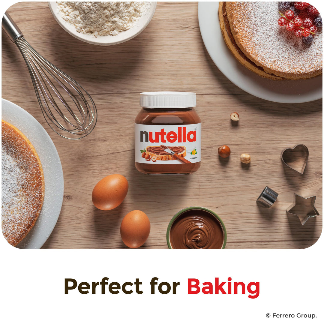 Nutella Hazelnut Chocolate Spread 750g Jar - Gluten Free, No Artificial Colours or Preservatives