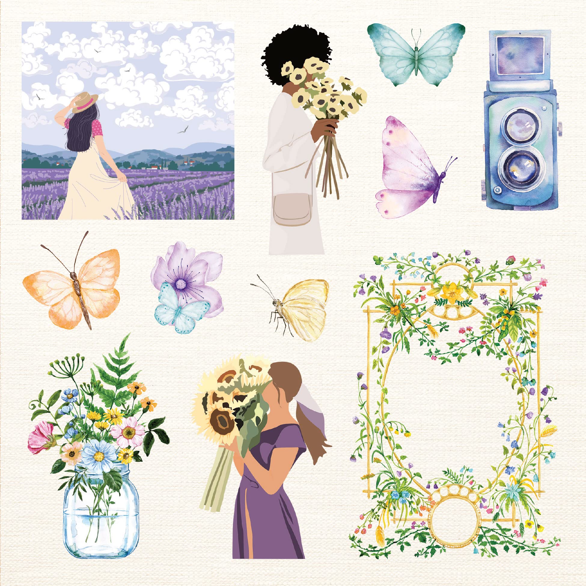 Peter Pauper Press Boho Dreams Sticker Book - Floral, Animal, Decorative Themes | 750 Stickers | Multi-color 4