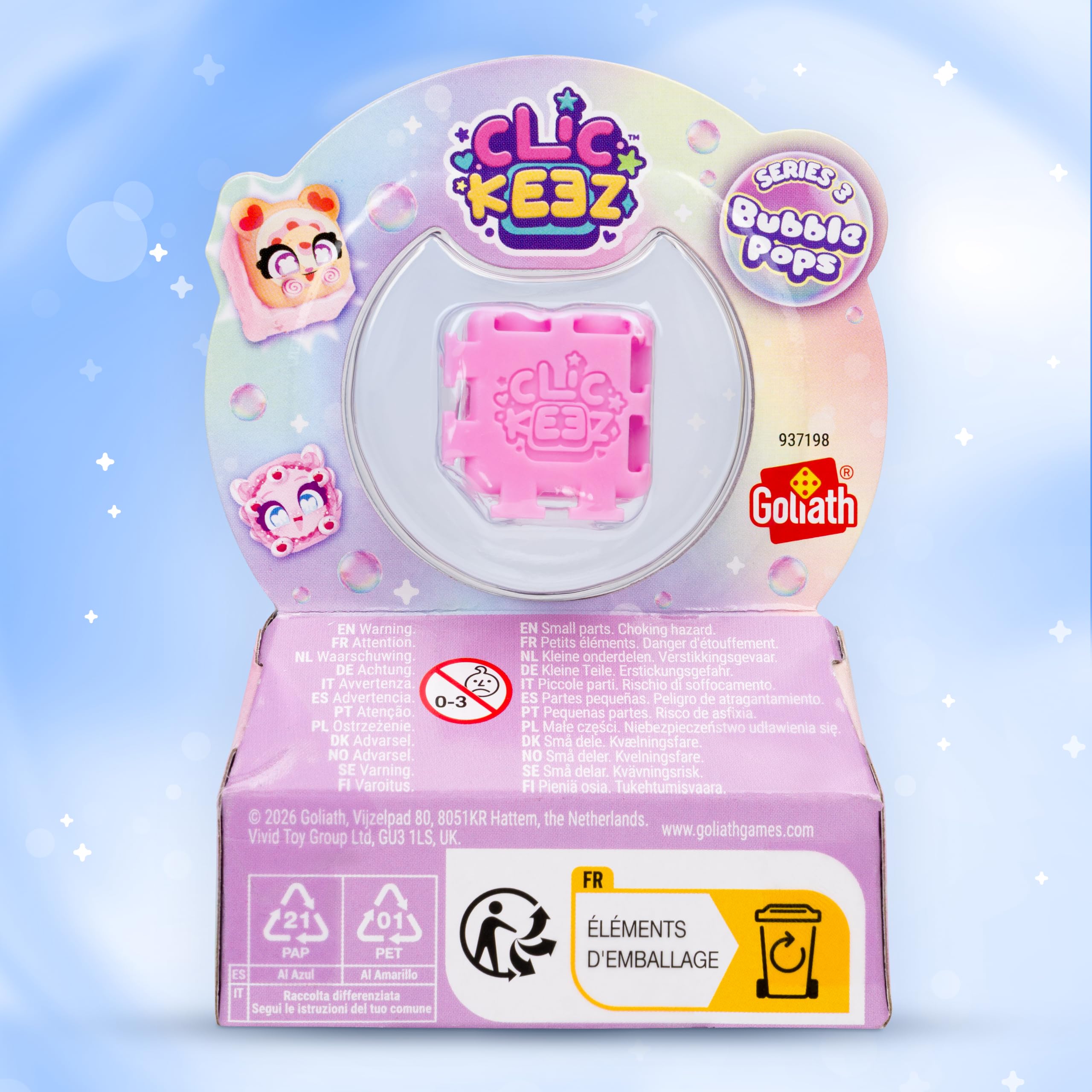 Clickeez Twin Pack - Series 3 (Bubble Pops) | Includes 2 Clickable Keyboard Fidget Toys, Keychain, Collector's Guide 10