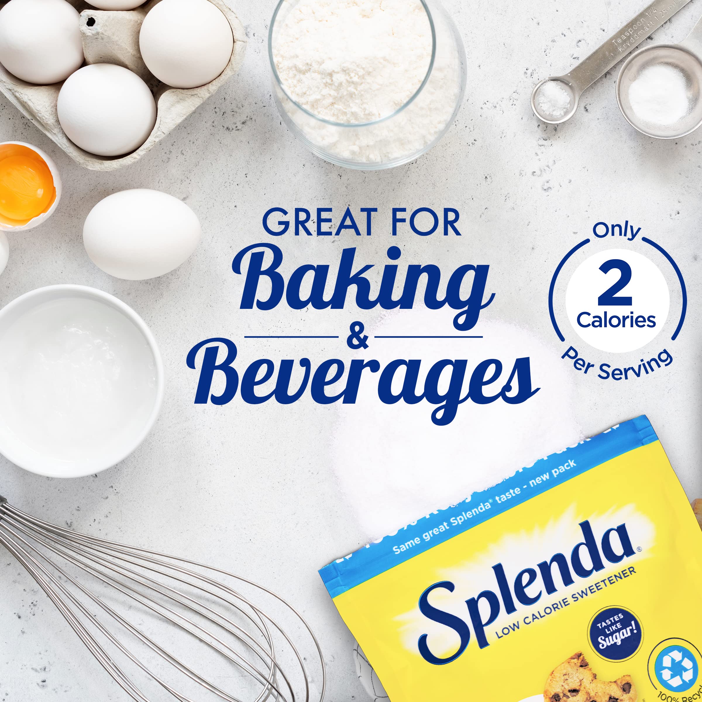 Splenda No Calorie Sweetener Granulated Sugar Substitute - 125g Pouch | Low Calorie | Sugar-Free 6