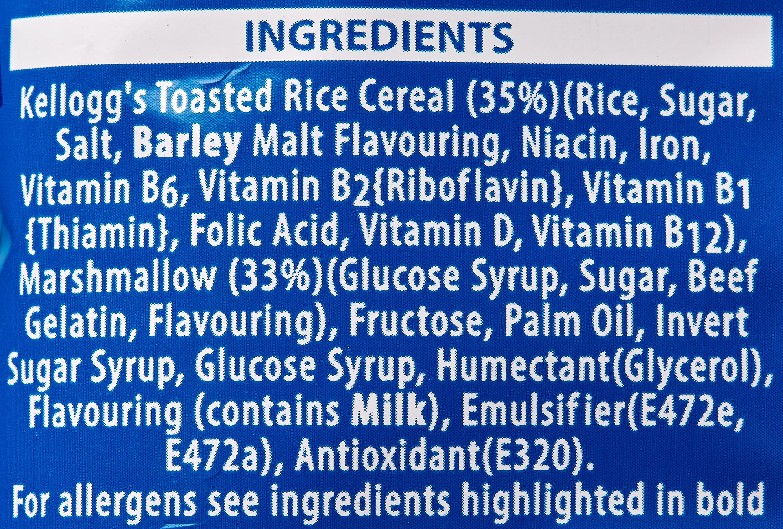 Kellogg's Rice Krispies Squares Marshmallow Snack Bars - Crispy Rice Cereal Treat | 4 x 28g Pack 6