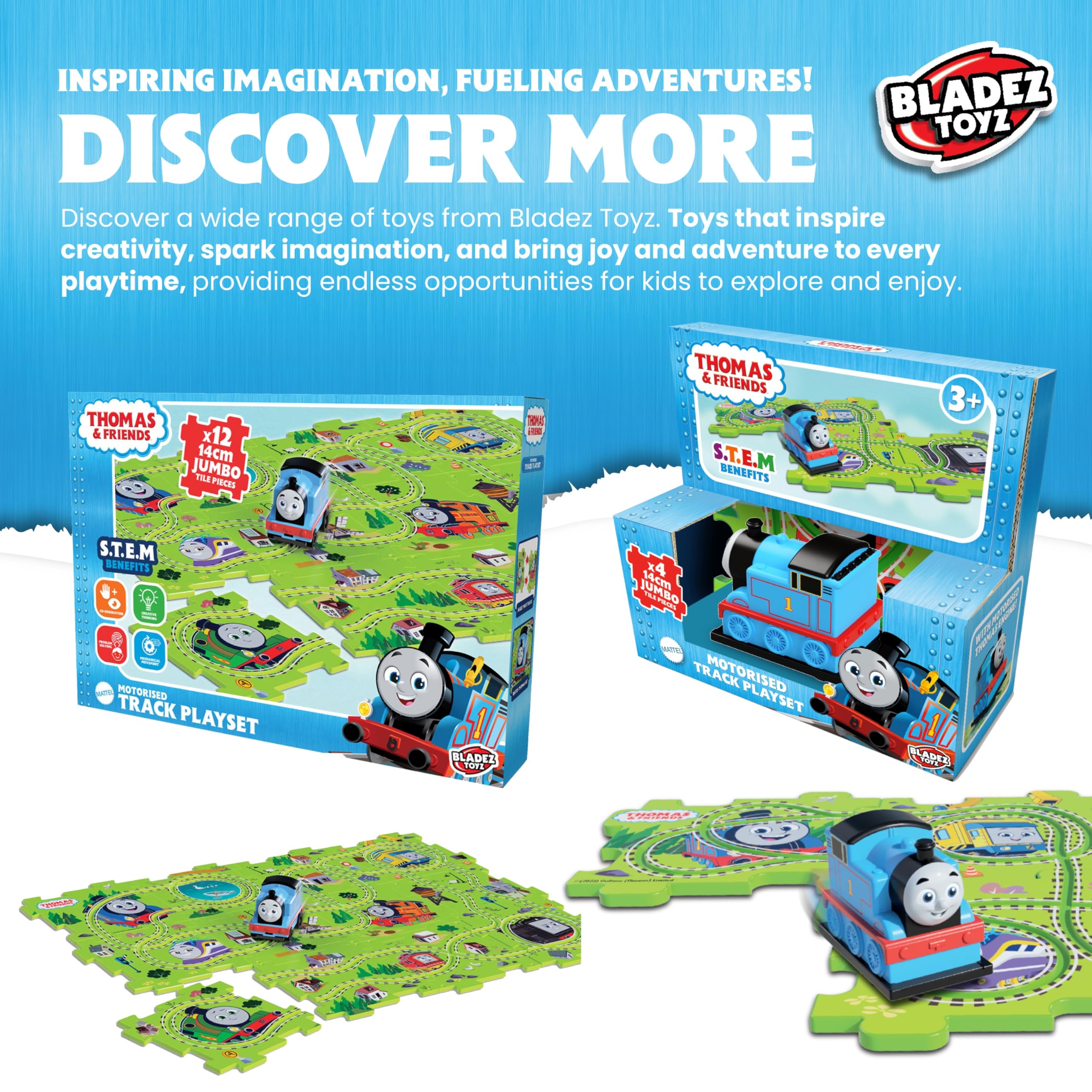Thomas the Tank Engine Motorised Train Set - 6 Jumbo Puzzle Pieces, 50 Track Combinations 4
