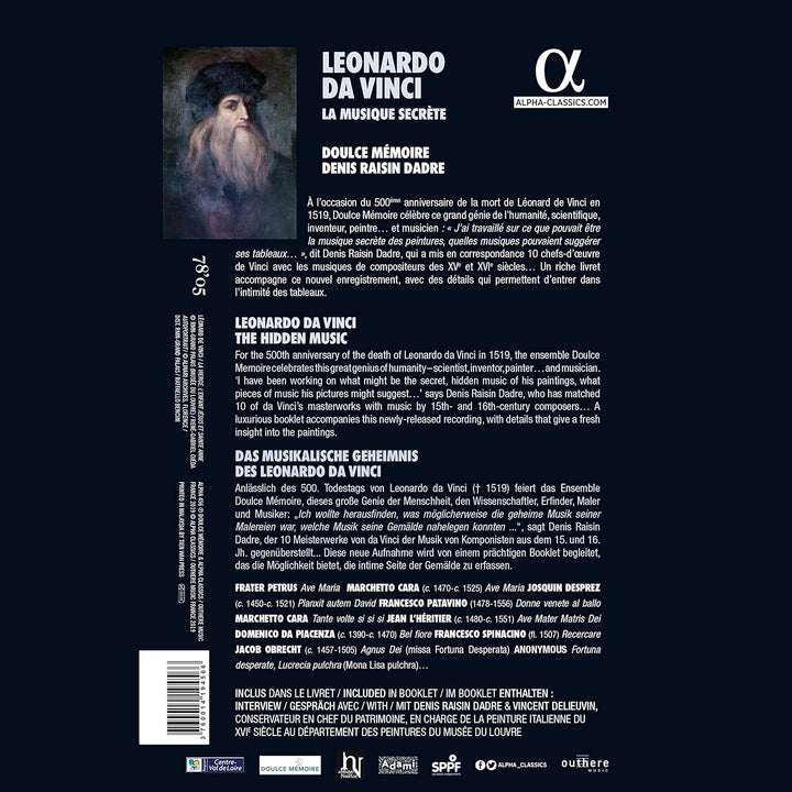 Doulce Mémoire - Leonardo Da Vinci: La Musique Secrète [Audio CD]