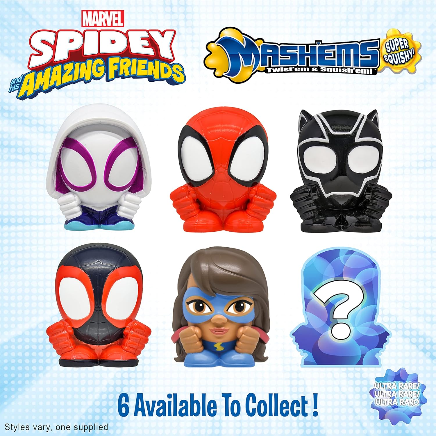 Mash"ems Spidey and His Amazing Friends - Squishy Collectible Capsule, Styles May Vary 3
