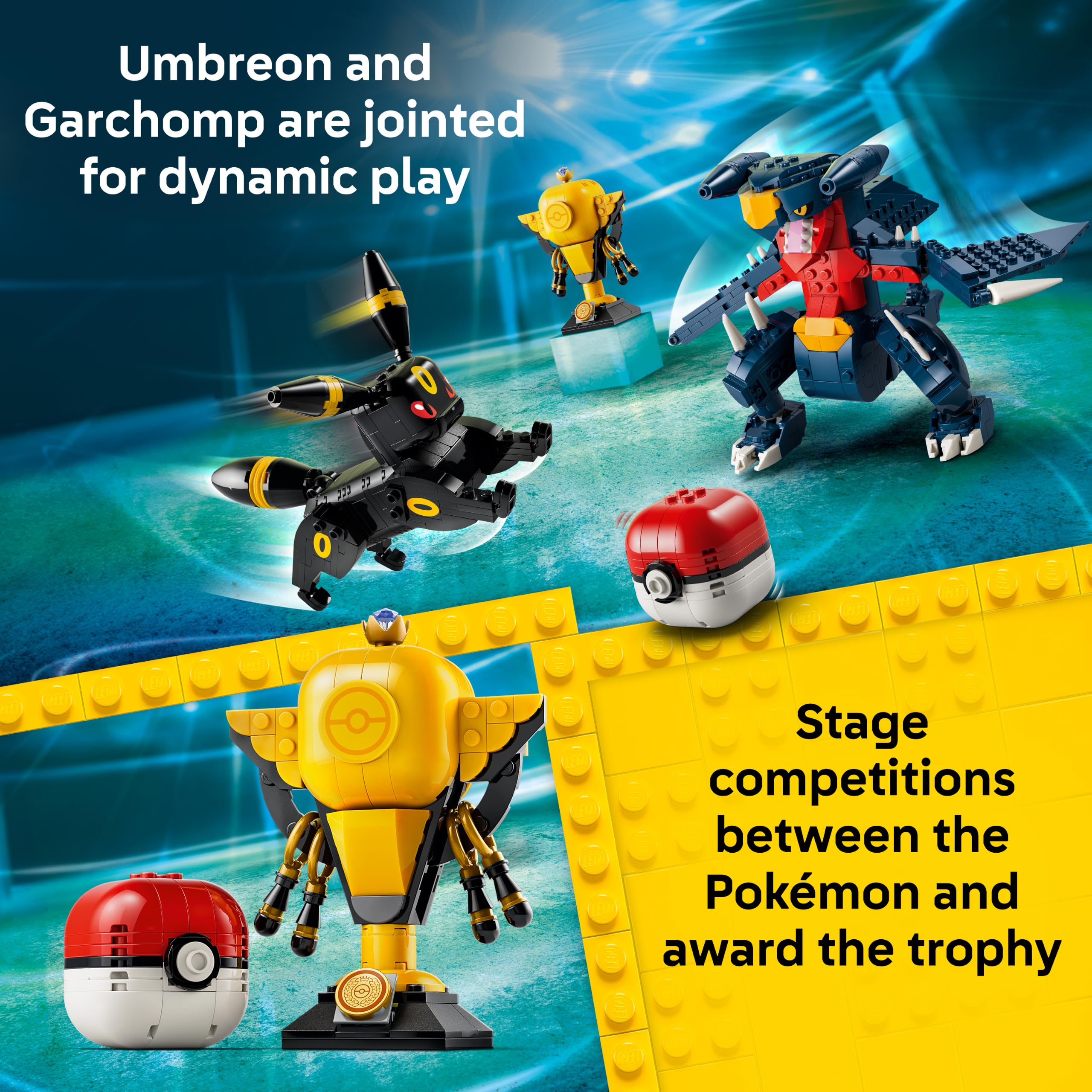 LEGO SMART Play Umbreon vs. Garchomp Championship Battle Building Set (72165) | Ages 10+ 3