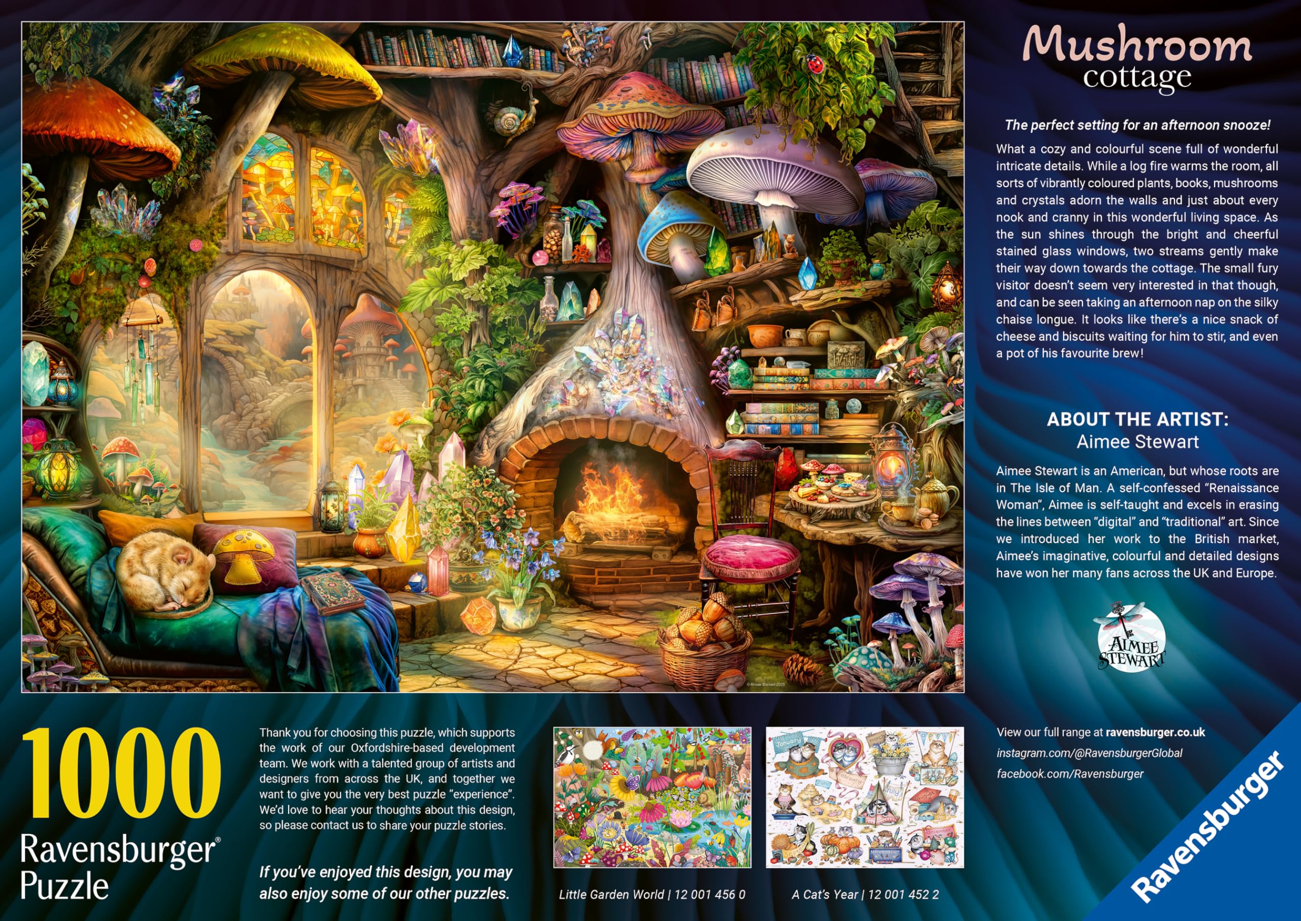 Ravensburger Mushroom Cottage Jigsaw Puzzle - 1000 Pieces | 70 x 50 cm | Age 12+ 6