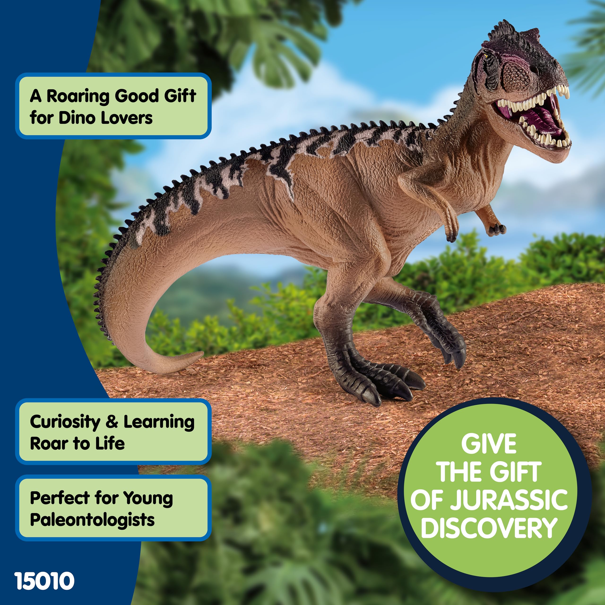 Schleich Dinosaurs - Giganotosaurus Play Figure 15010 | Movable Jaw | Ages 3+ 6