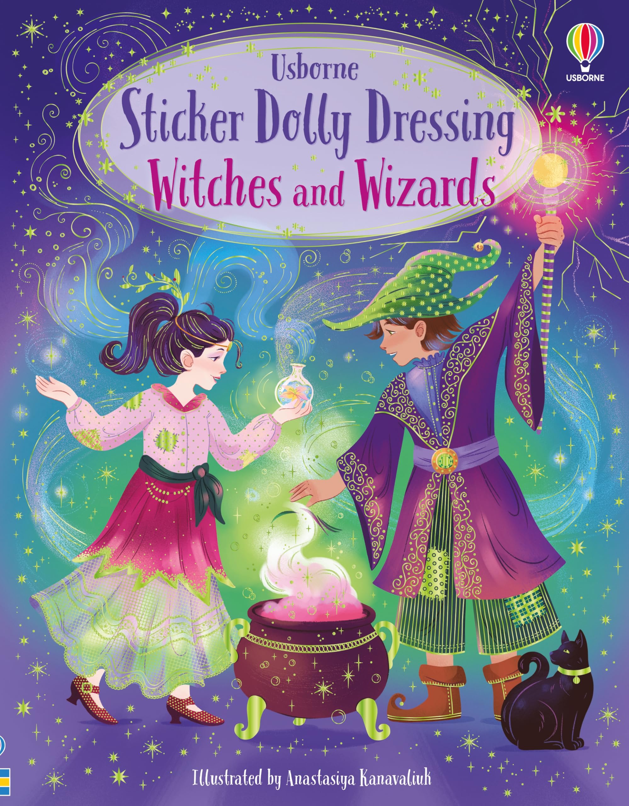 Usborne Sticker Dolly Dressing Witches and Wizards - Sticker Book | Ages 5-8 | 44 Pages 1