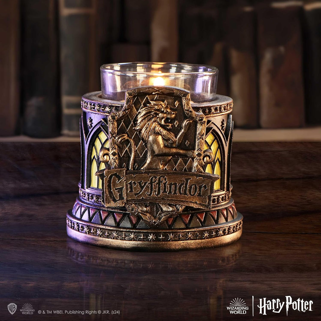 Nemesis Now Harry Potter Gryffindor Tea Light Holder 7.5cm, Resin, Bronze, Offic