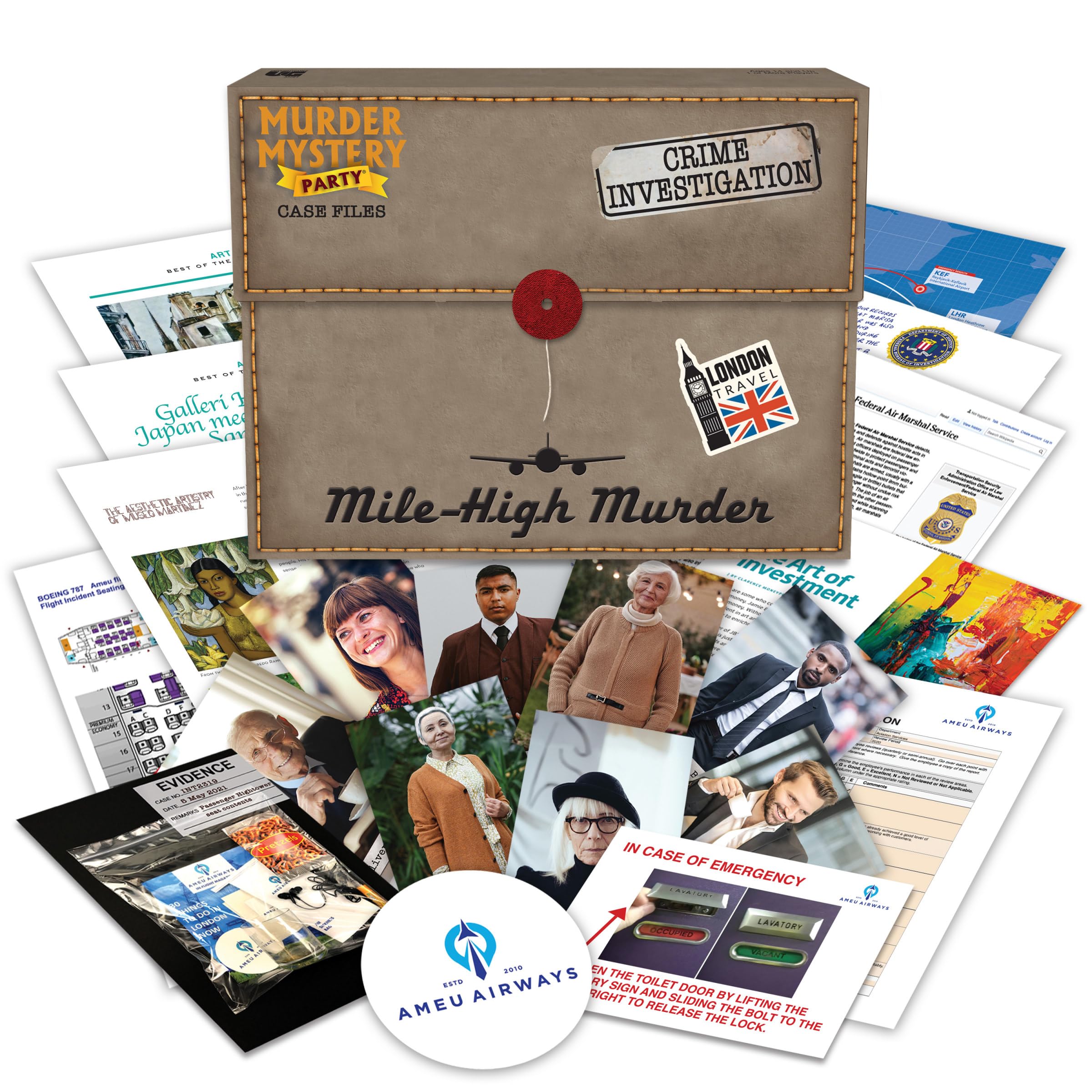 University Games Murder Mystery Case File: Mile High Murder (33284) 1