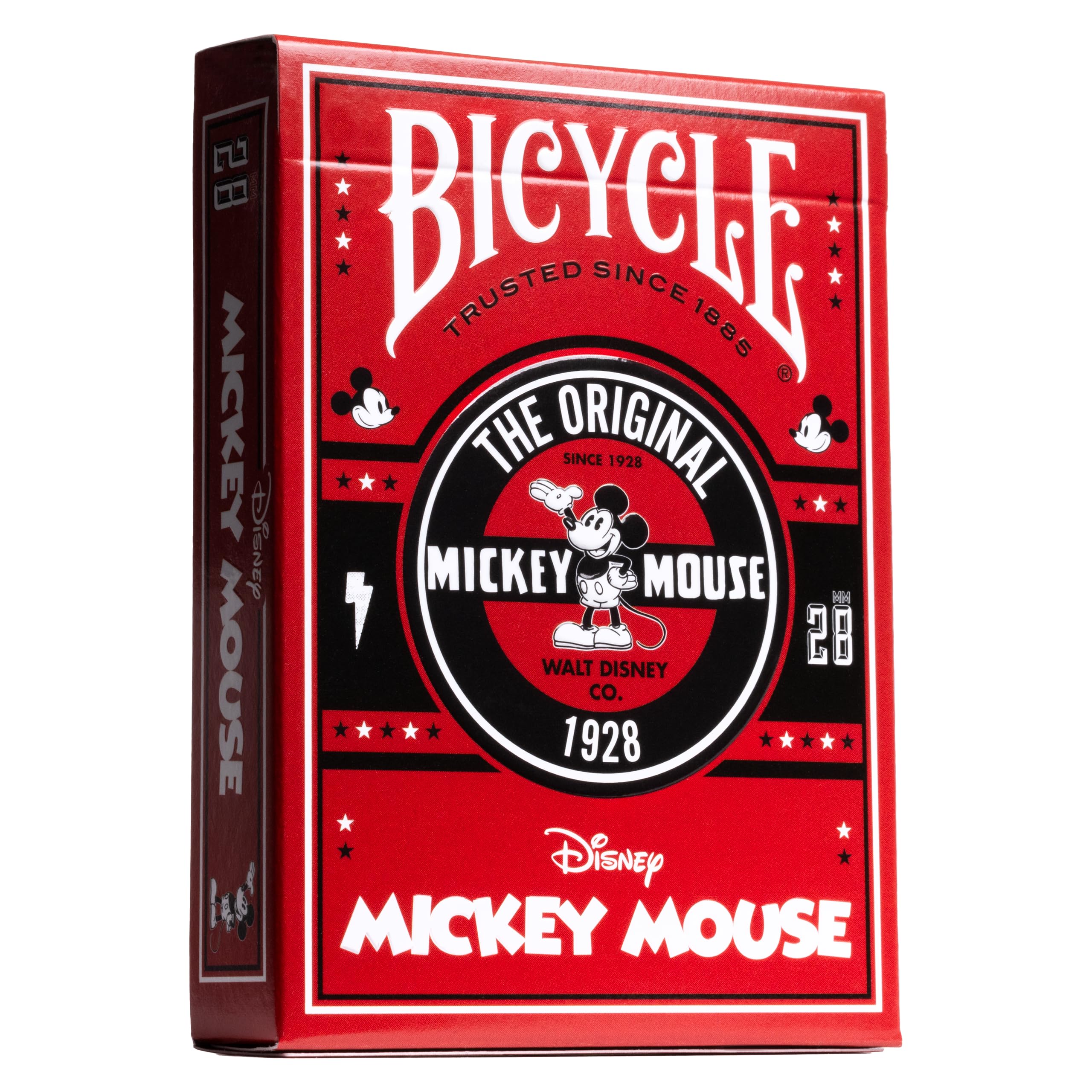 Bicycle® Classic Mickey Disney Playing Cards - 1 Deck, Air Cushion Finish, Professional, Superb Handling & Durability, Great Gift For Card Collectors, Red