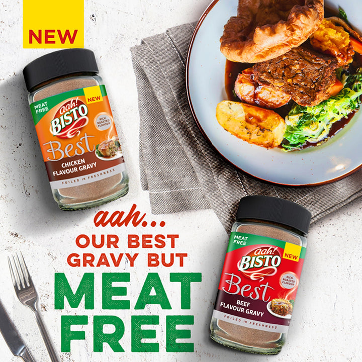 Bisto Best Meat Free Beef Flavour Gravy, Vegan Friendly, 230g Jar