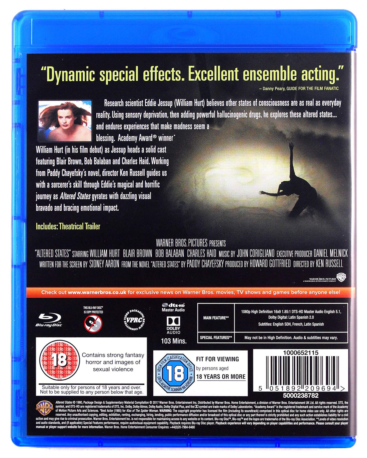 Altered States [Blu-ray, Region B]