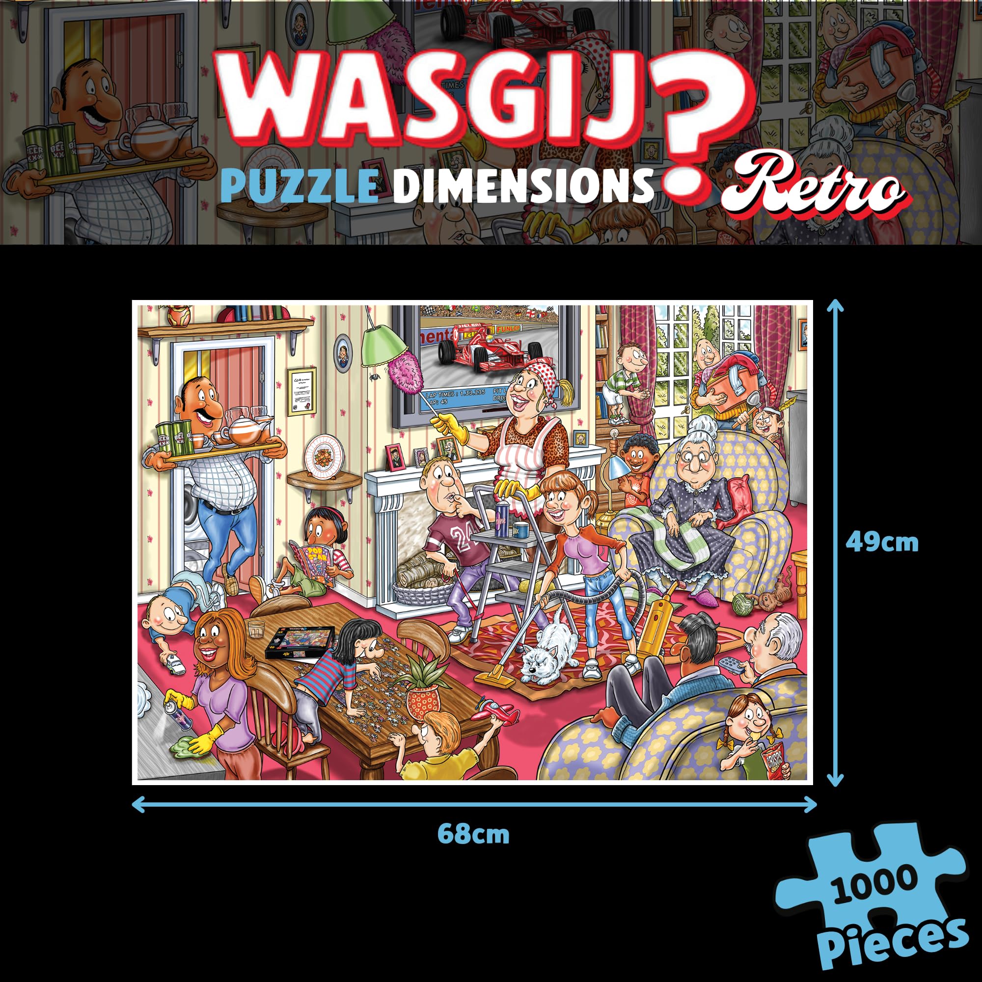 Wasgij Retro Mystery 10, Spring has Sprung! - 1000 Piece Adults Jigsaw Puzzle 3