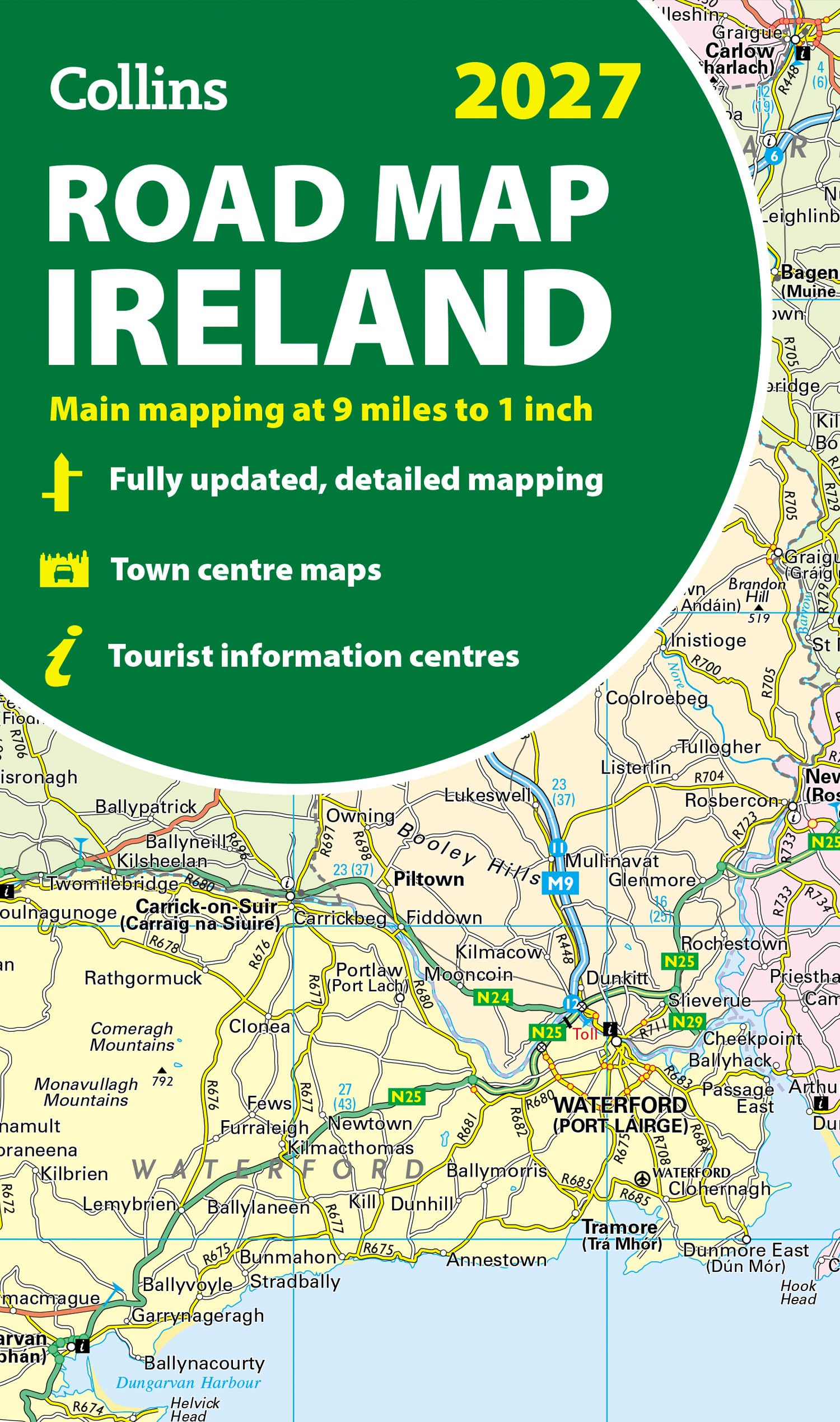 Collins Road Map of Ireland 2027 - Folded Map | English Language | 100g