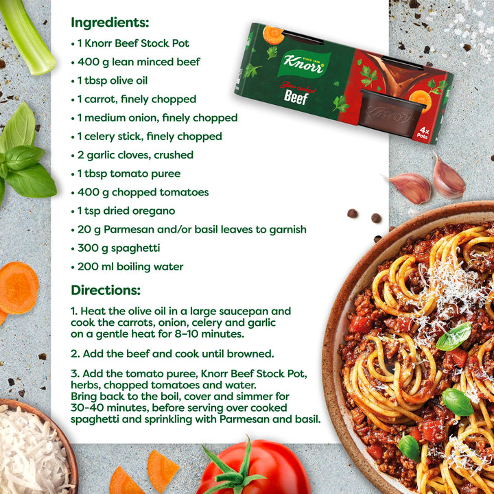 Knorr Rich Beef Stock Pots Gluten-Free - 4 x 28g