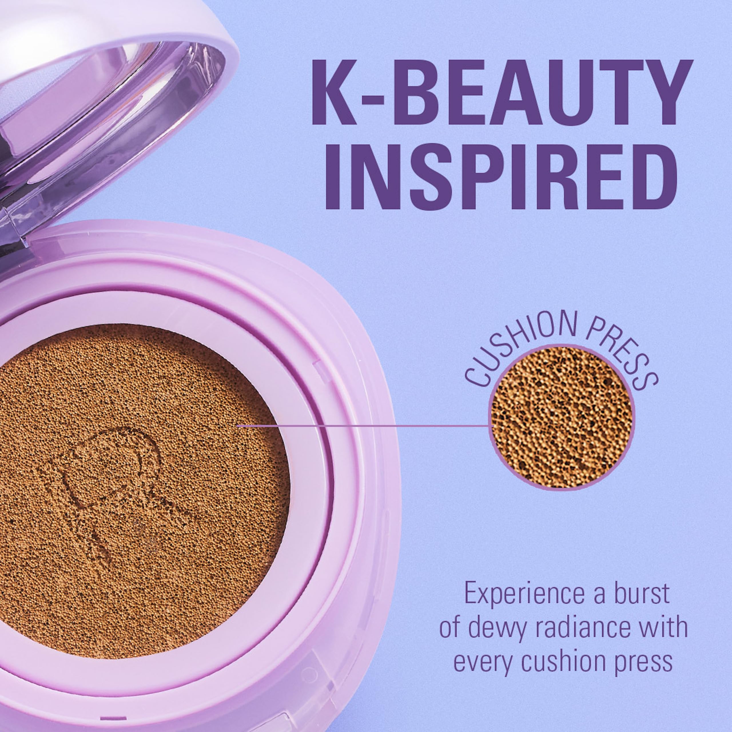Revolution Beauty London Superdewy Cushion Foundation - Buildable Coverage | Hydrating | Light Neutral 3