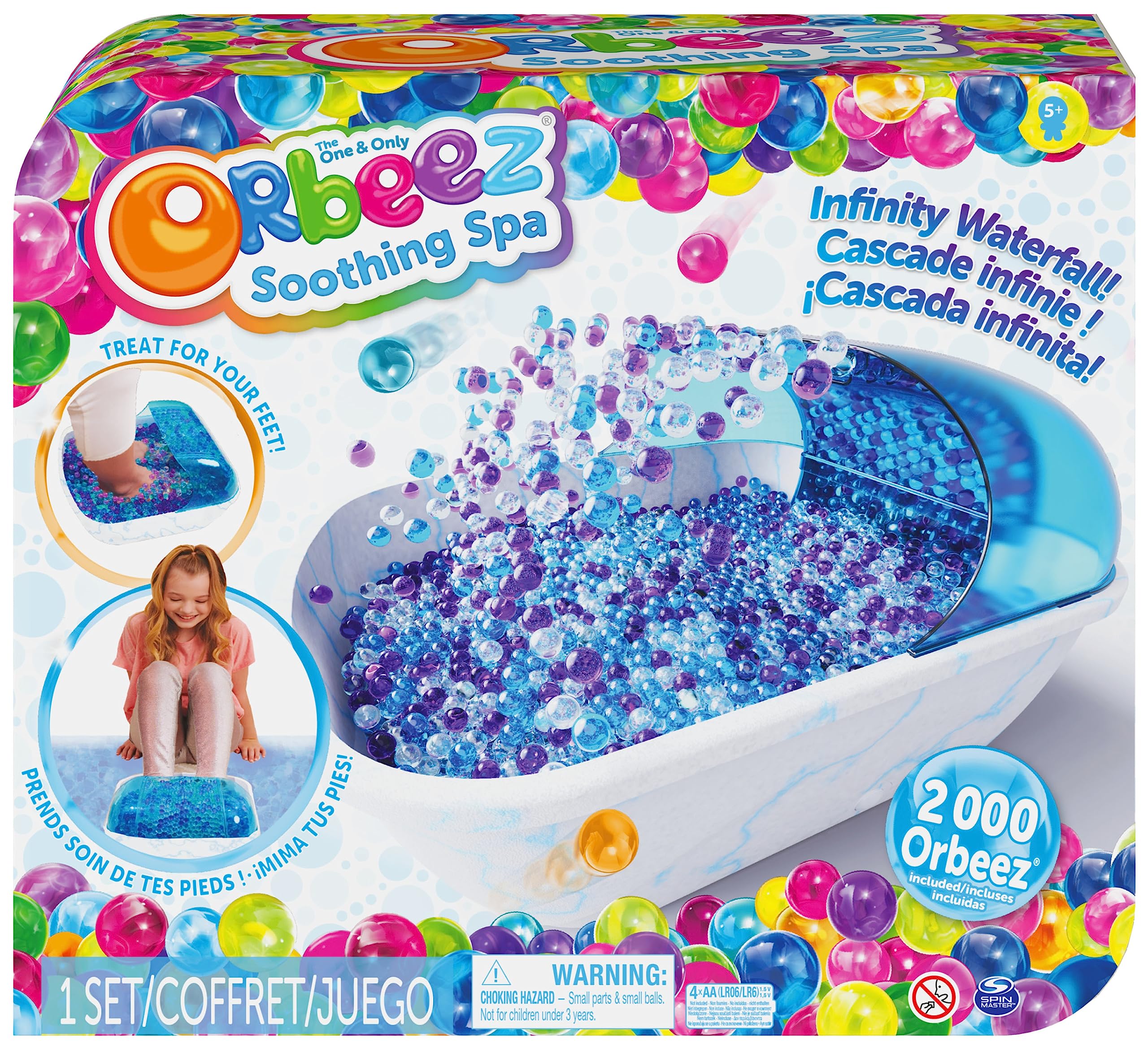 Orbeez Soothing Foot Spa with 2,000 Water Beads | Sensory Play for Ages 5+ 1