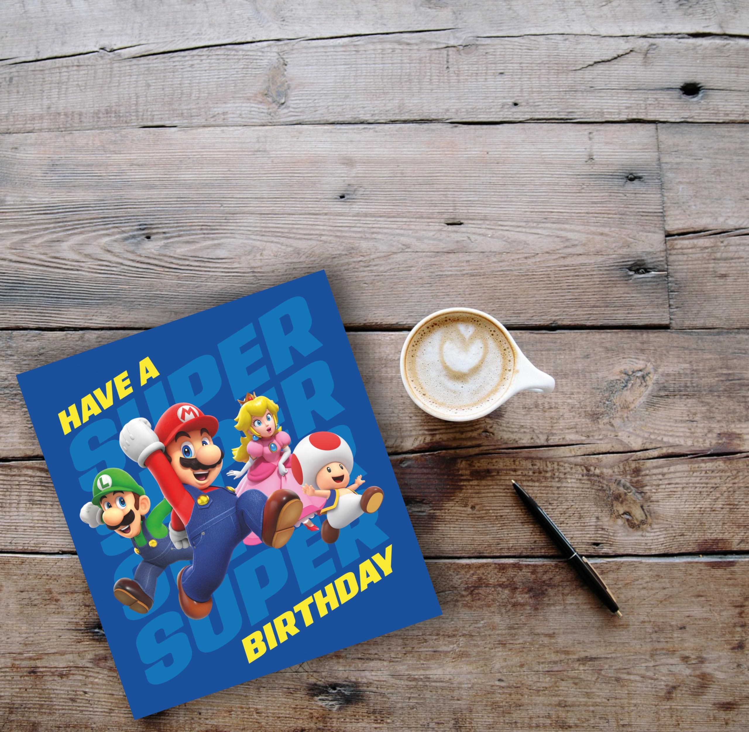 Danilo Promotions LTD Super Mario Birthday Card | Officially Licensed | Standard Size 22.86cm x 12.7cm 4