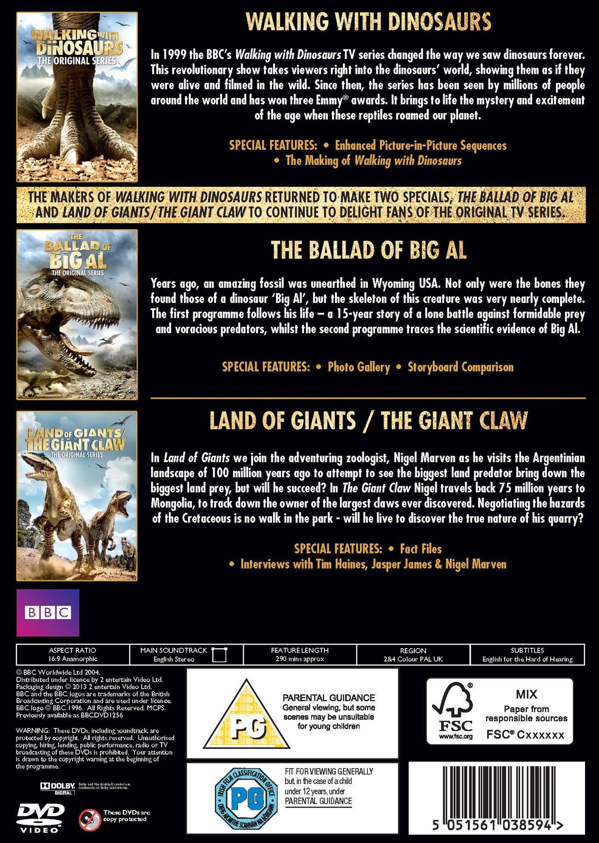 The Walking with Dinosaurs Box Set [DVD]