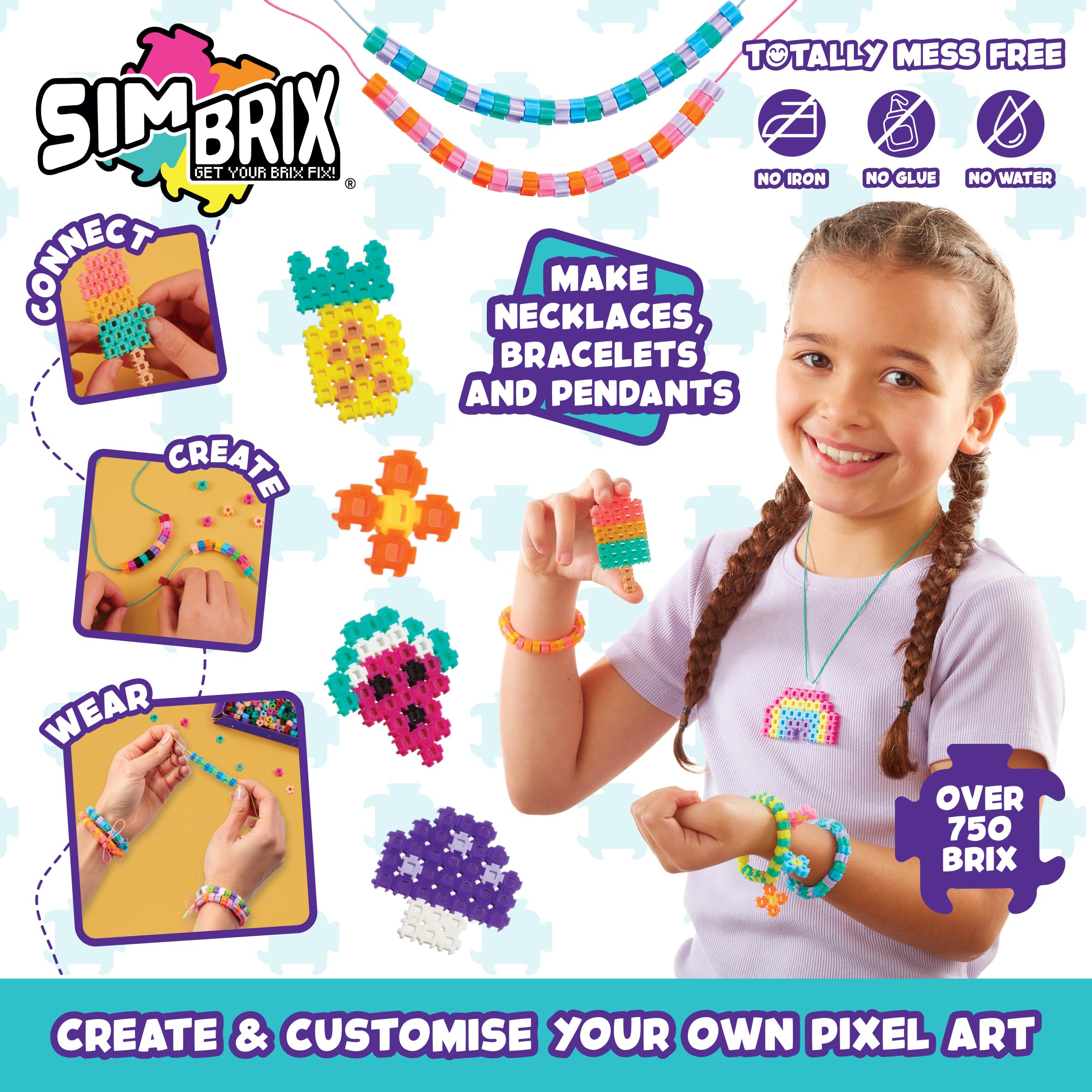 Character Options Simbrix Jewllery Pack 08000 with 750+ Brix Creative Activity Set