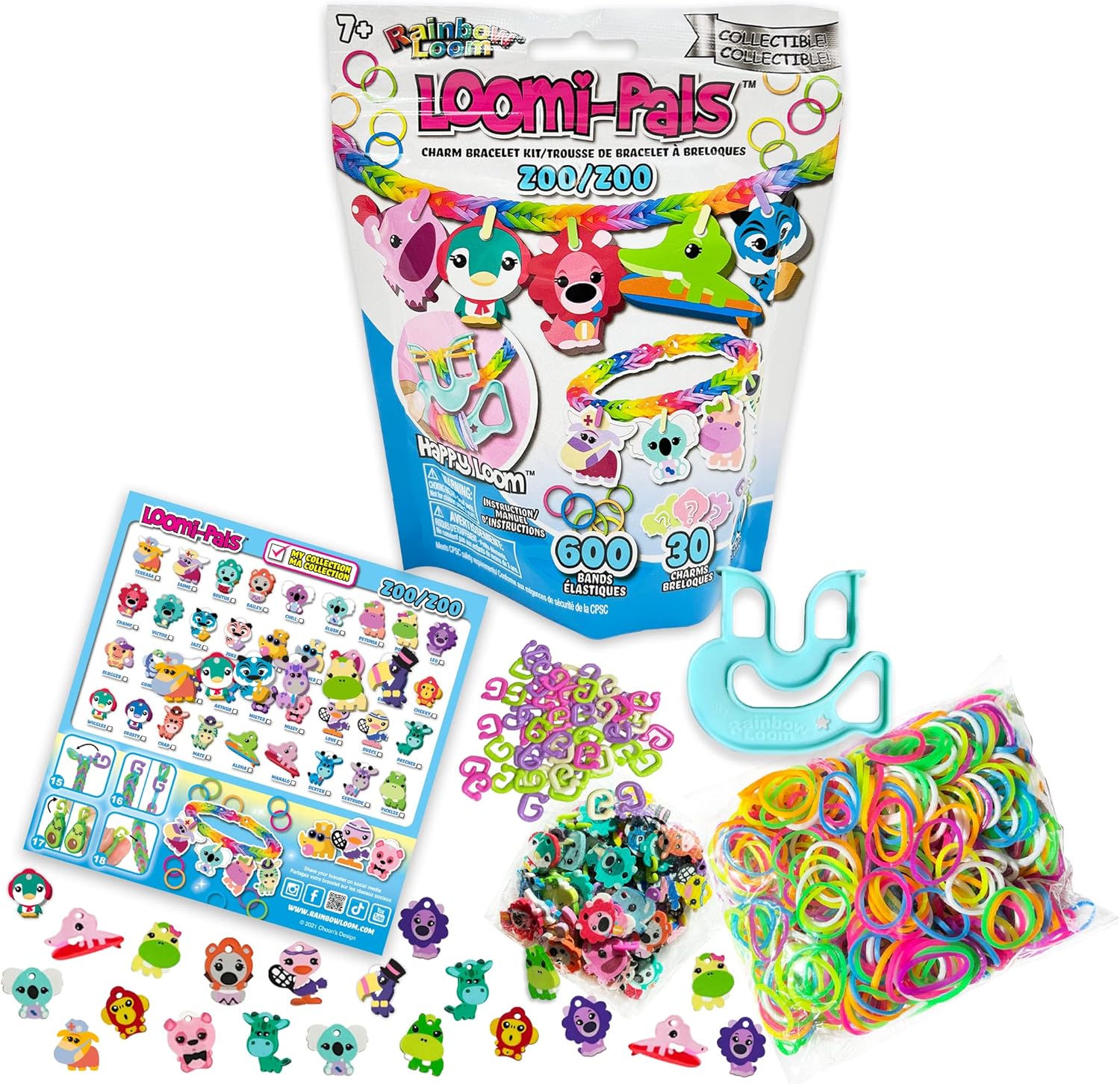 Rainbow Loom Loomi-Pals Collectibles - Zoo Series Craft Kit 1