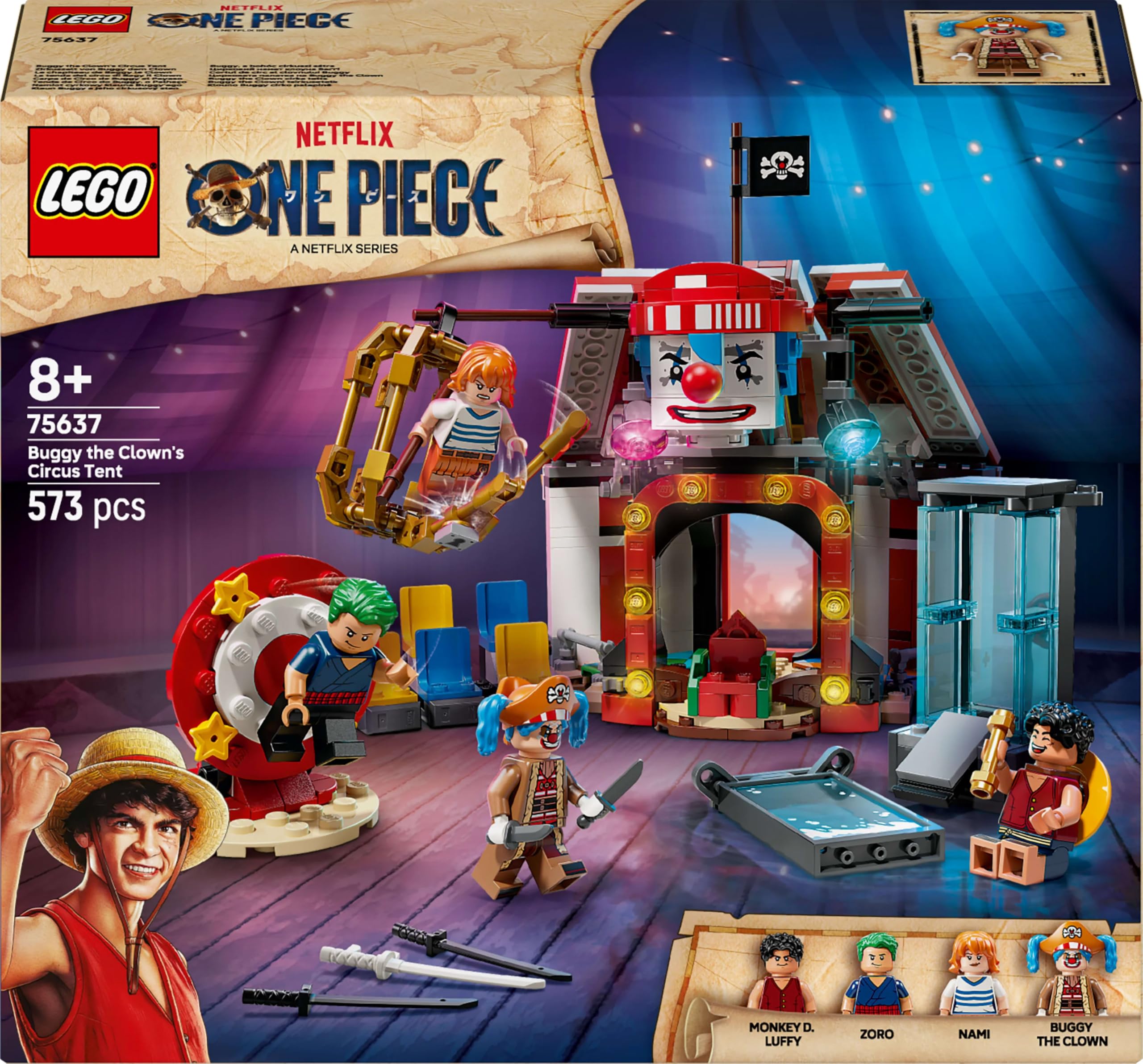 LEGO ONE PIECE Buggy the Clown's Circus Tent - Interactive Building Set for Ages 8+ 3