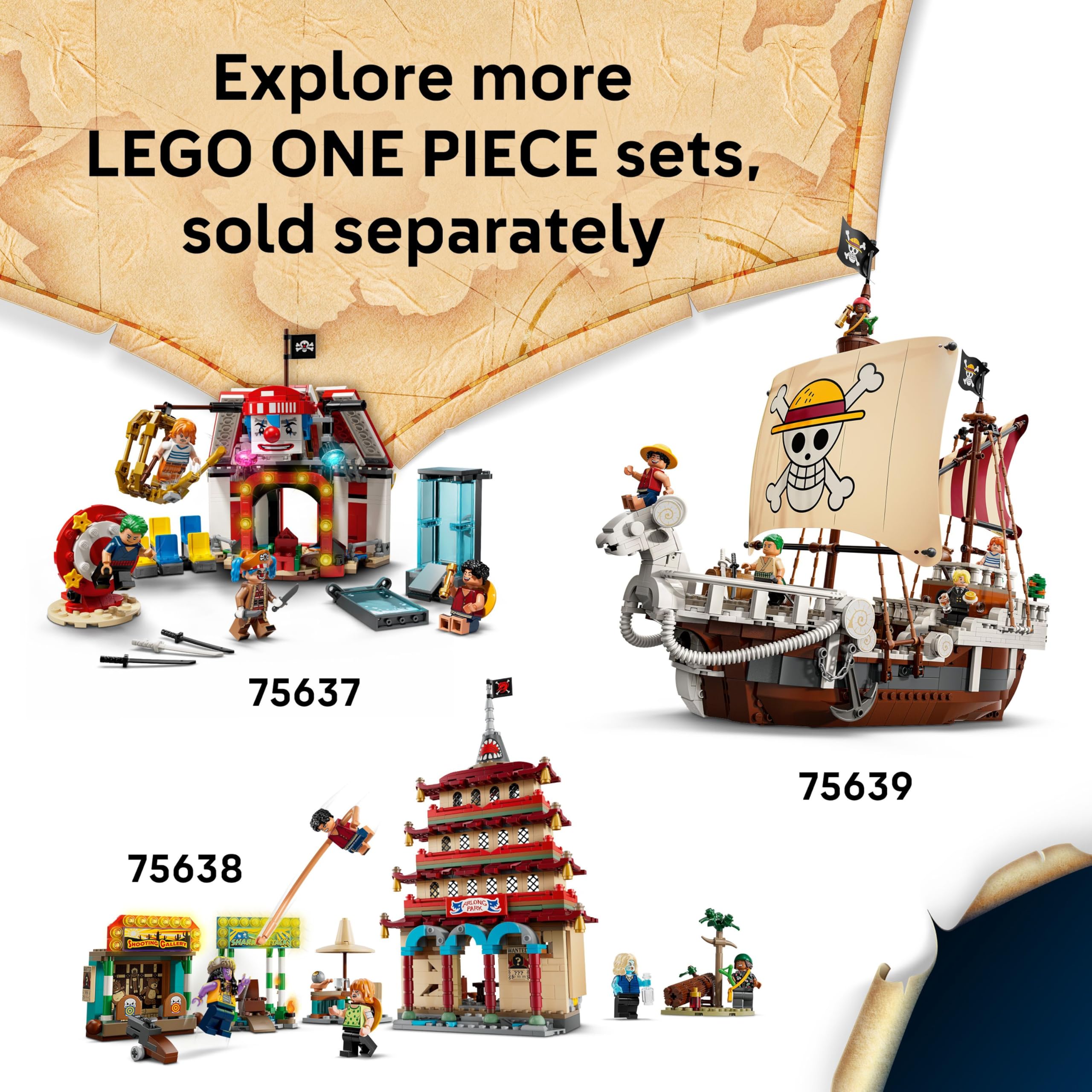 LEGO ONE PIECE Windmill Village Hut Building Set 75636 | Ages 8+ | Inc