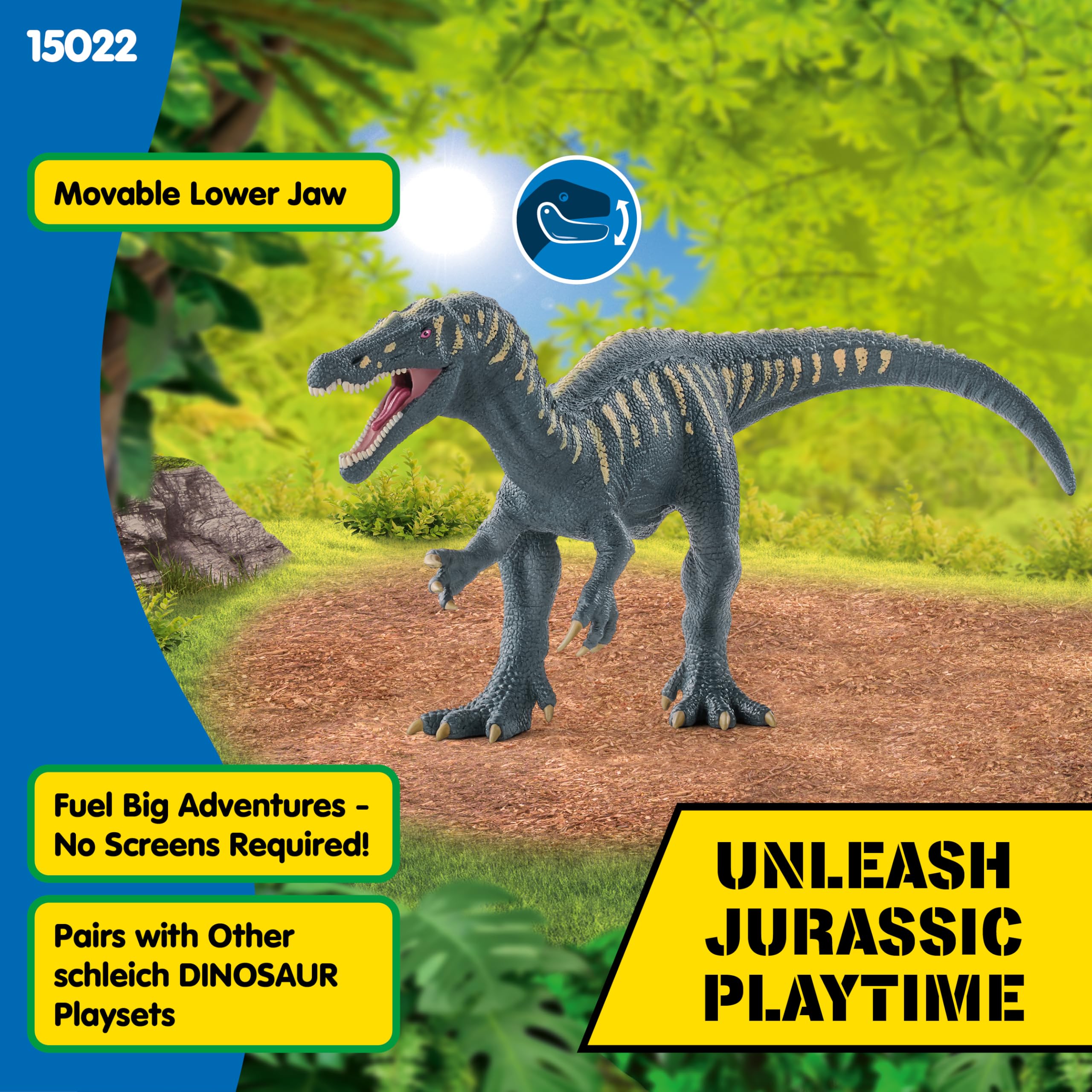 SCHLEICH Baryonyx Dinosaur Figurine - Movable Jaw, Realistic Details for Imaginative Play 10