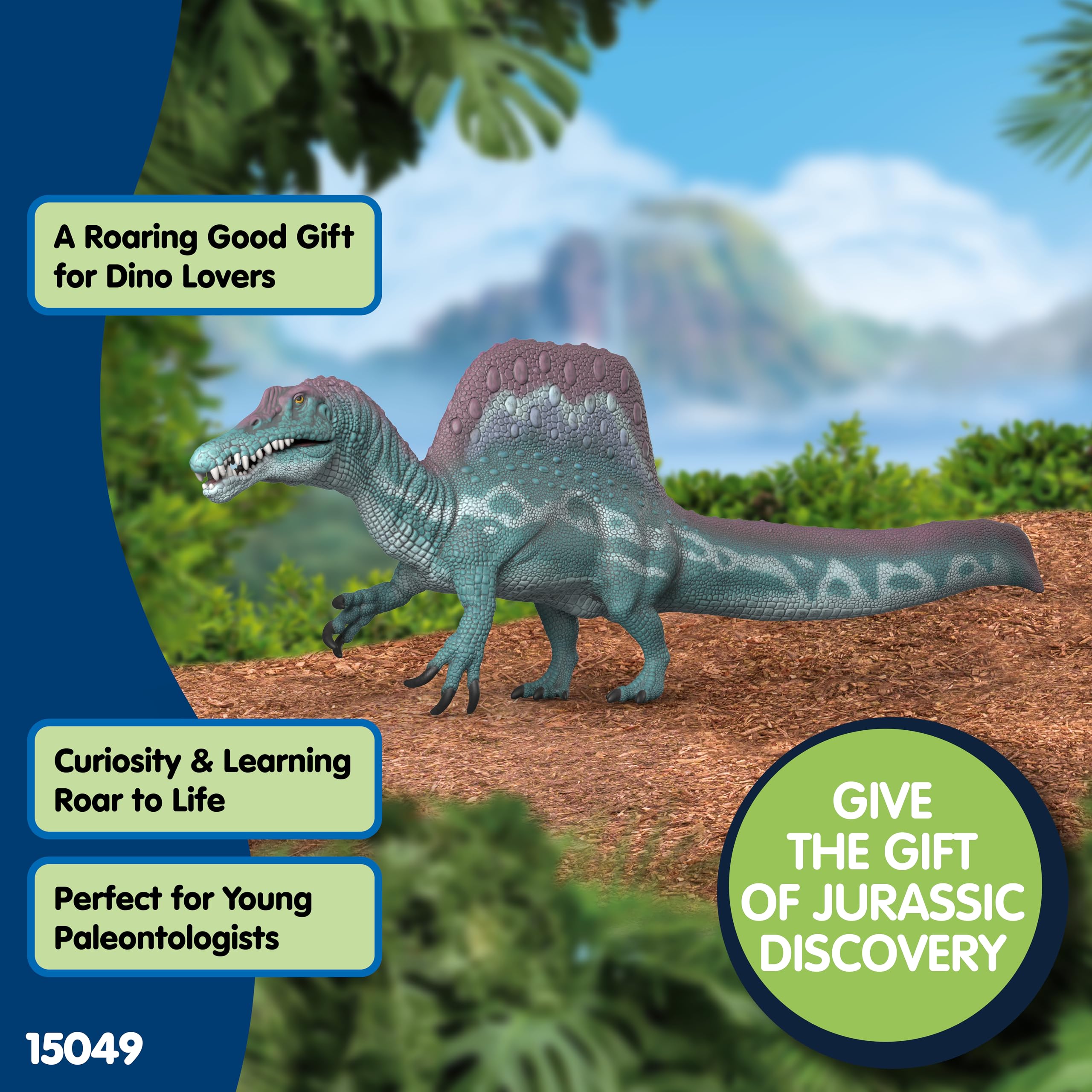 Schleich Spinosaurus Figure 15049 - Green Plastic Miniature | Ages 5-12 7